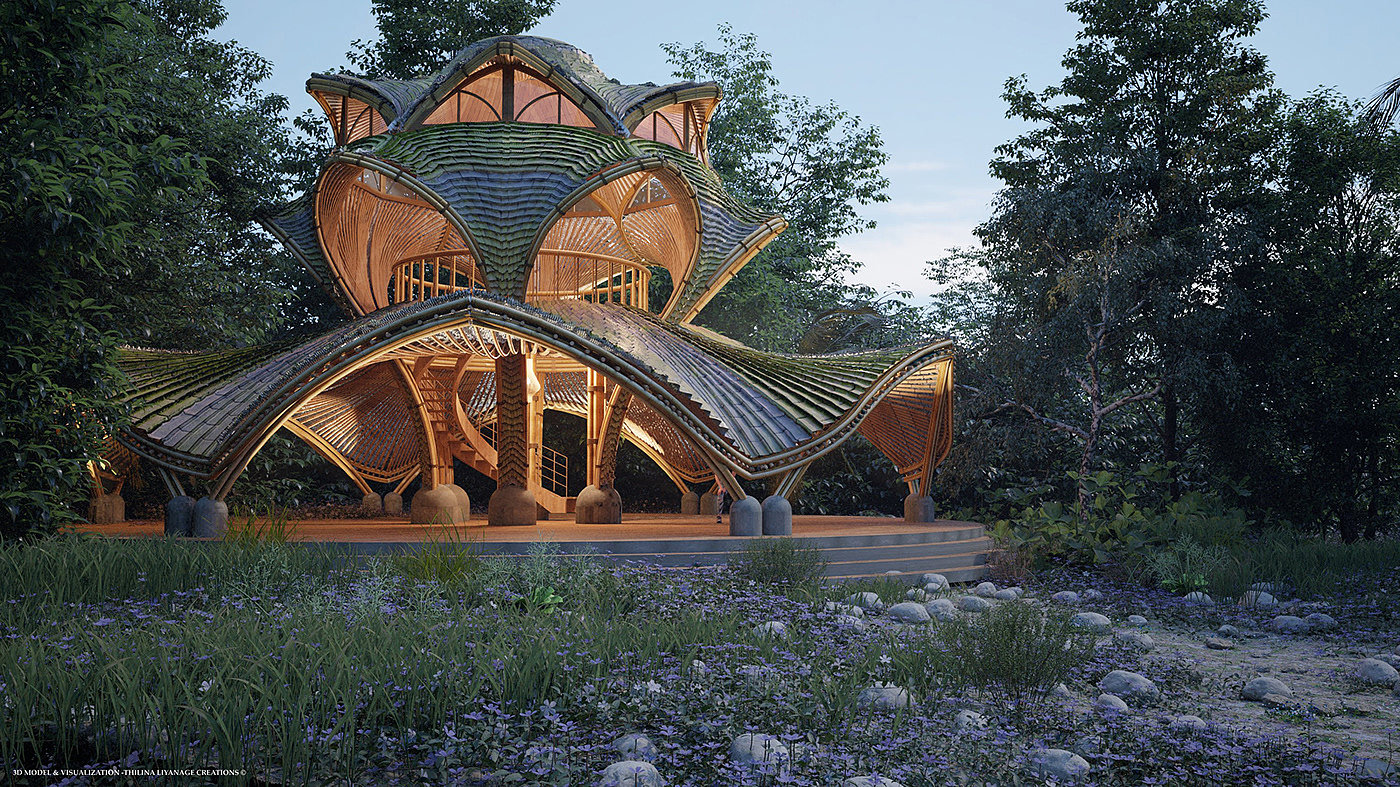 Yoga Hall，Yoga Hall，Architecture，environmental design，