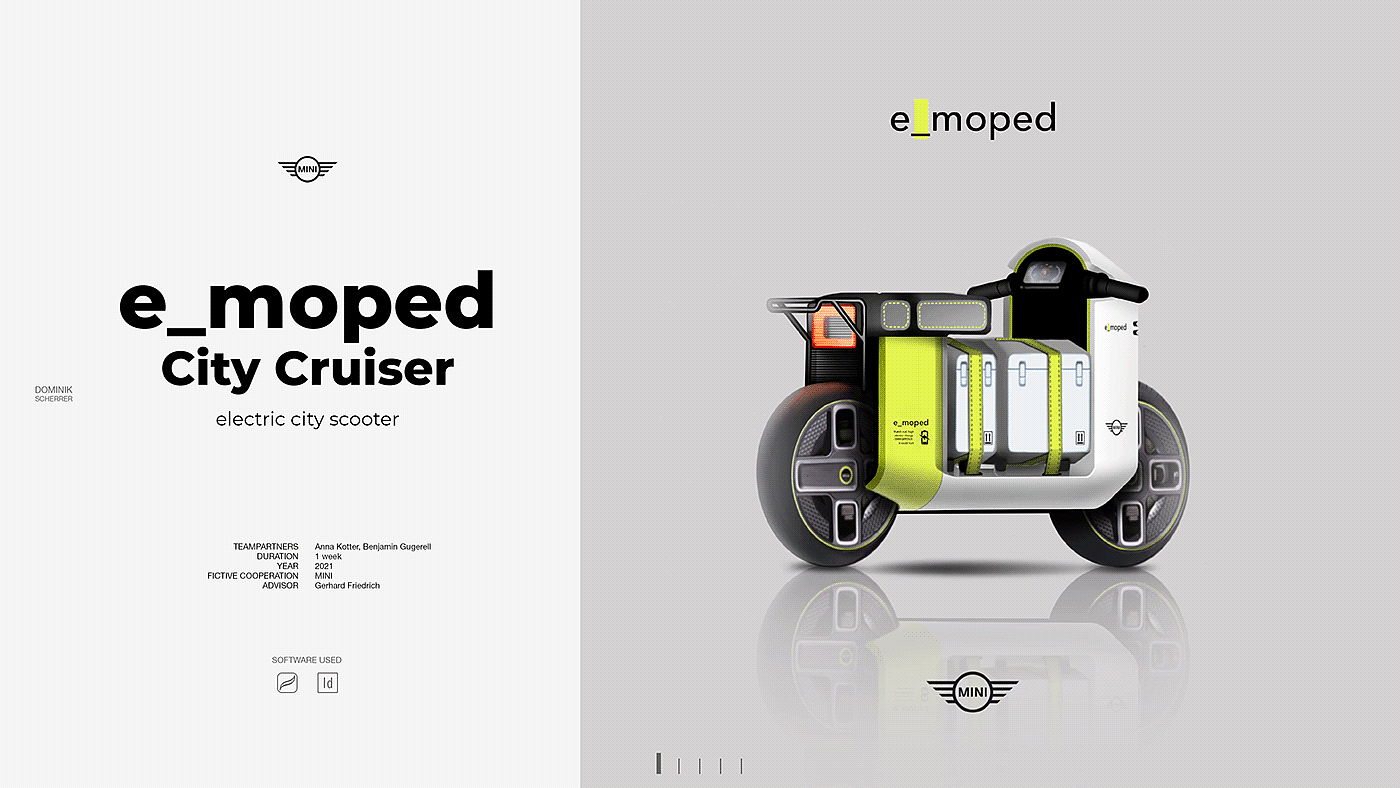MINI e_moped，vehicle，Electric City Scooter，originality，