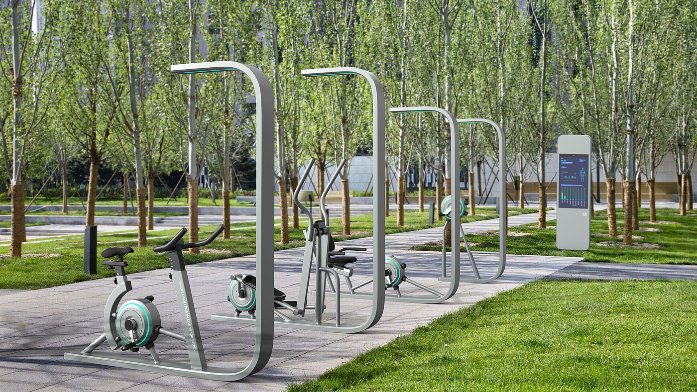 Outdoor fitness，Intelligent fitness，modularization，Fitness Equipment，science and technology，data collection，