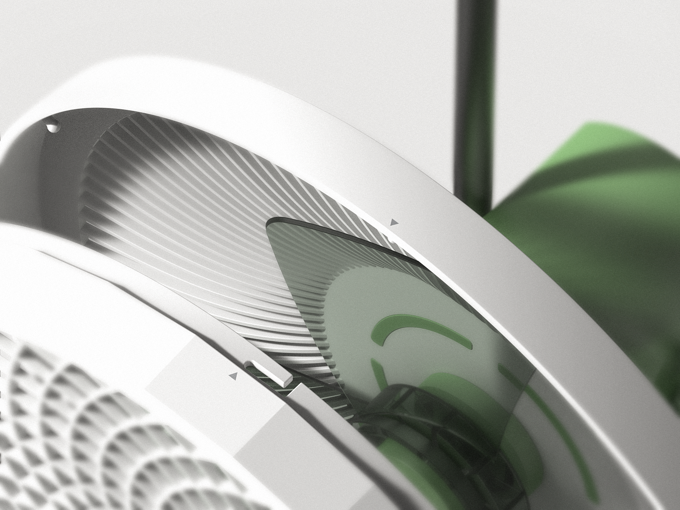 electric fan，household electrical appliances，product design，Angle，