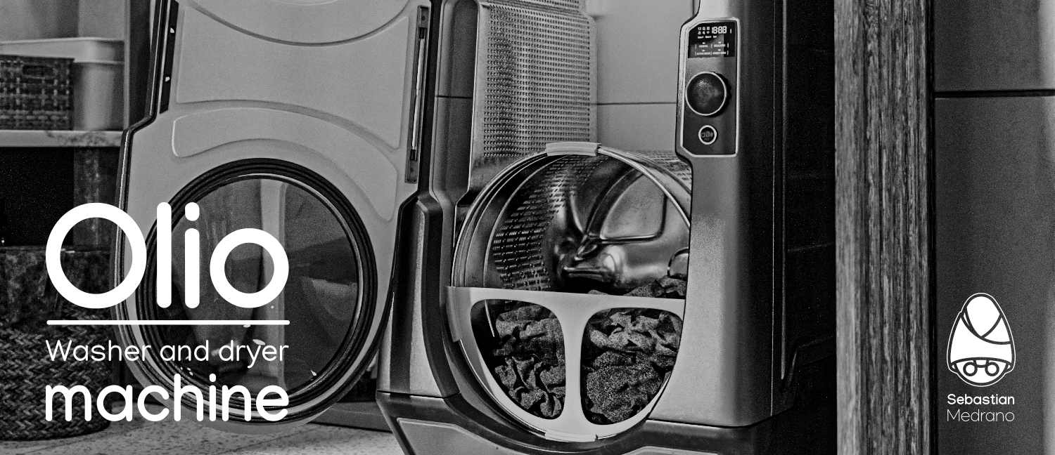 household electrical appliances，product design，Washing machine，dryer，Integrated machine，Olio，