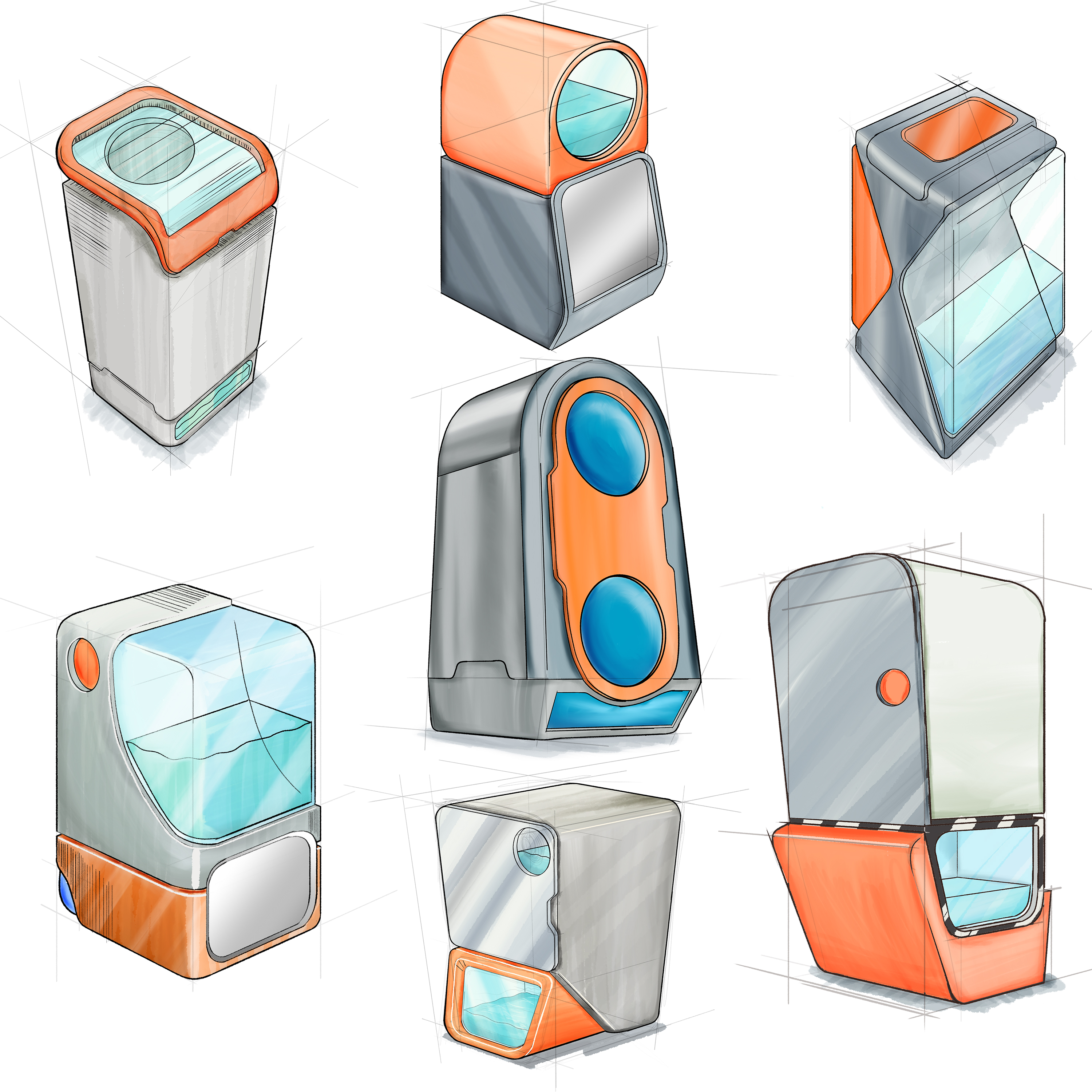 household electrical appliances，product design，Washing machine，dryer，Integrated machine，Olio，