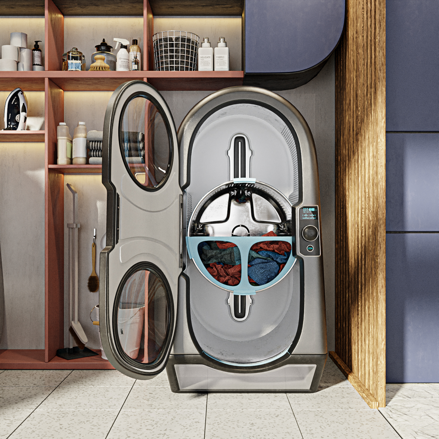 household electrical appliances，product design，Washing machine，dryer，Integrated machine，Olio，