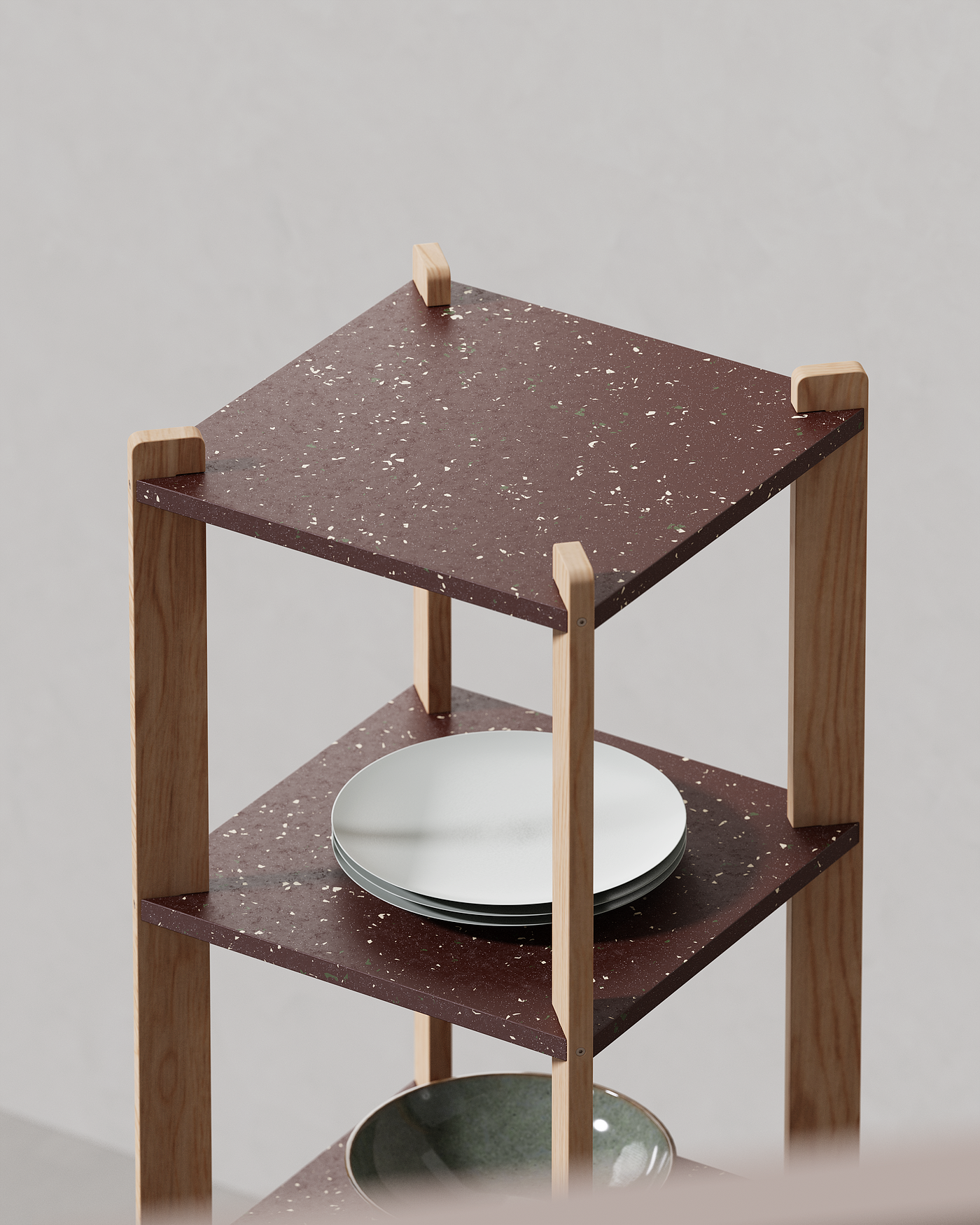 Sa-Bang，durable，Plastic，Material design，Shelf，