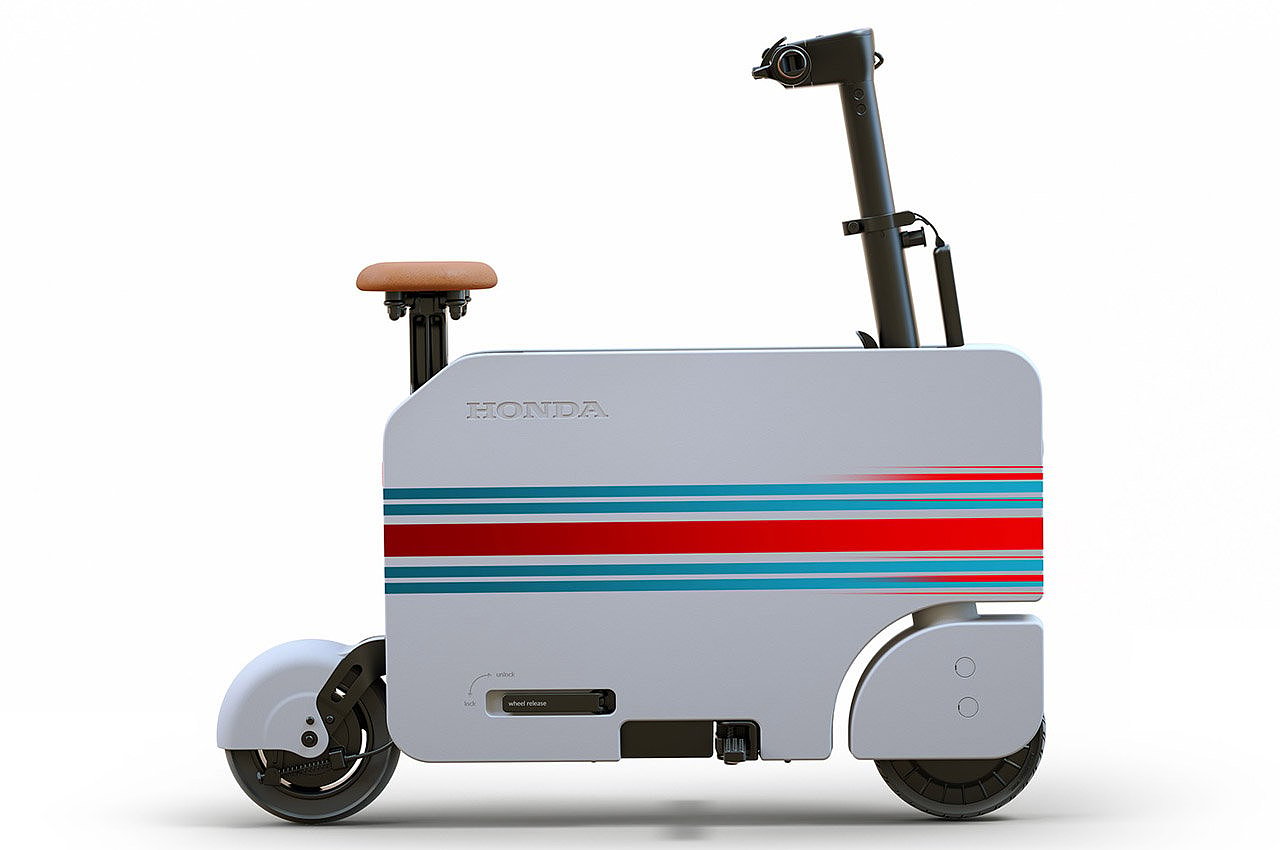 本田，Motocompo，电动，踏板车，迷你，小巧，