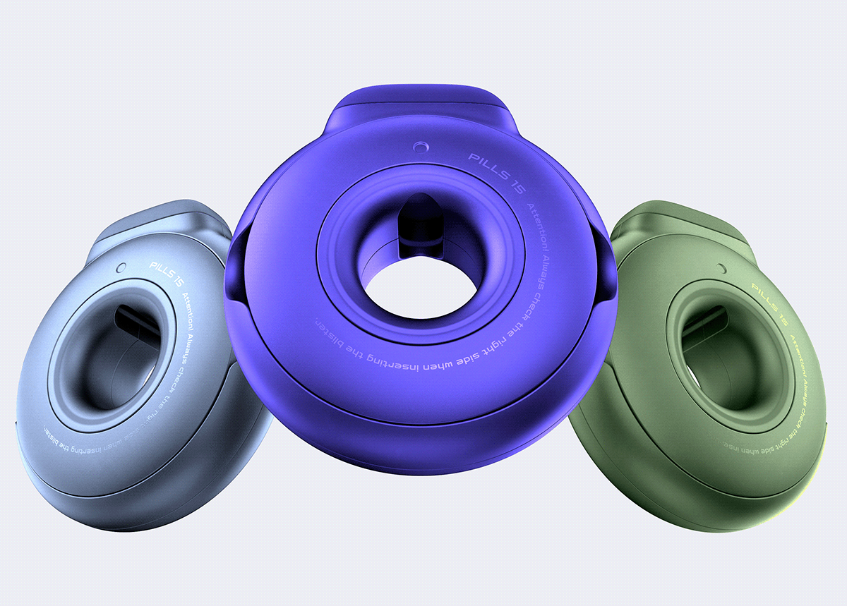 intelligence，Medicine Dispenser，Digital，conceptual design，