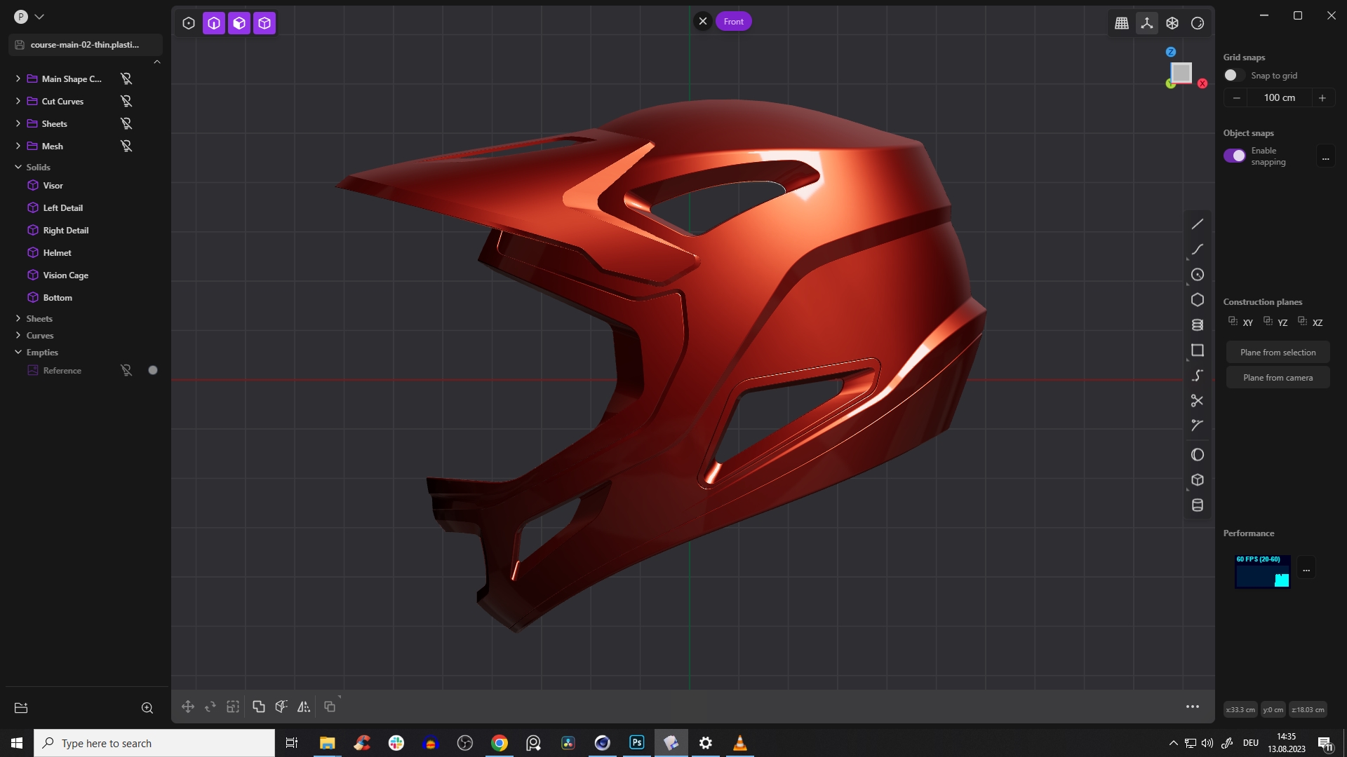 Full-face helmet，3D modeling，Helmet，