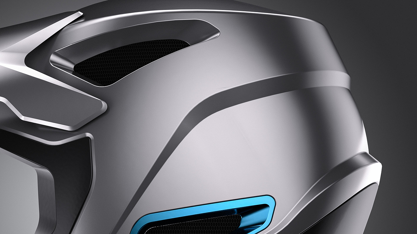 Full-face helmet，3D modeling，Helmet，