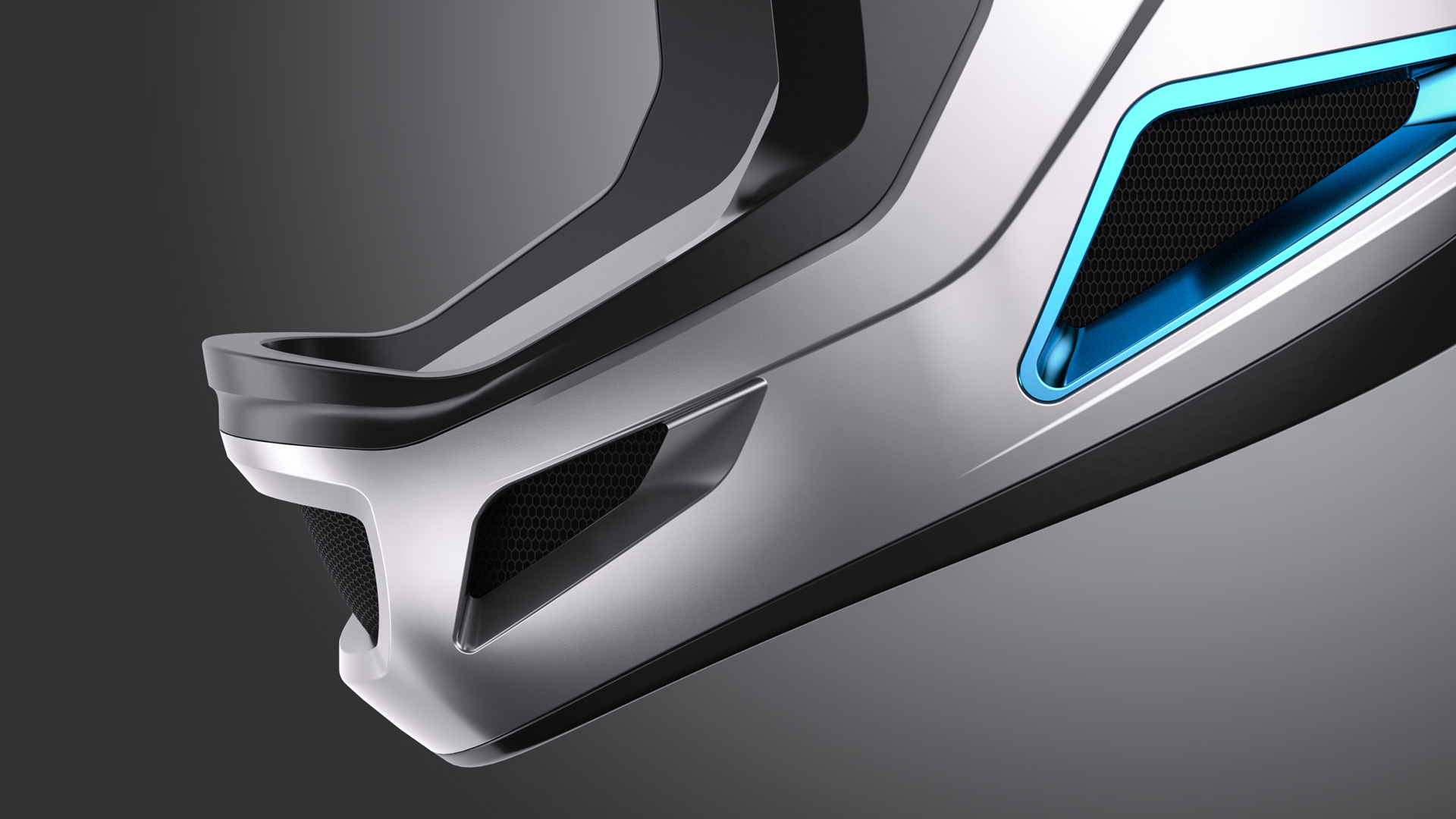 Full-face helmet，3D modeling，Helmet，