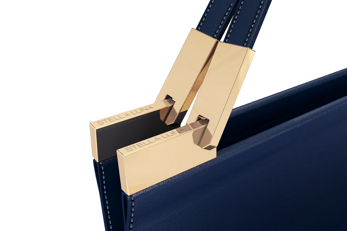 Female bag，Metallic texture，