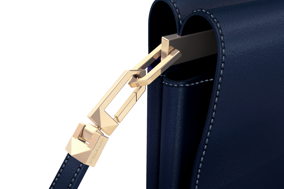 Female bag，Metallic texture，