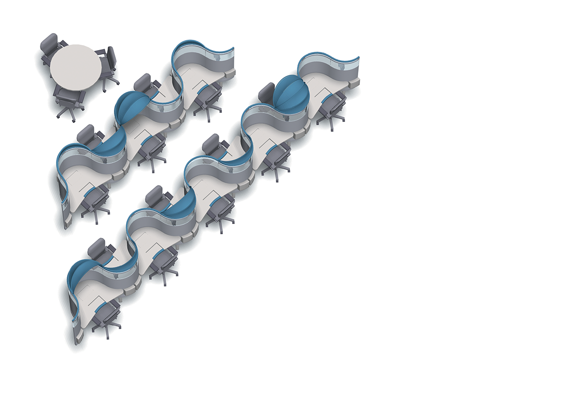 industrial design，Office furniture ，Station，modularization，