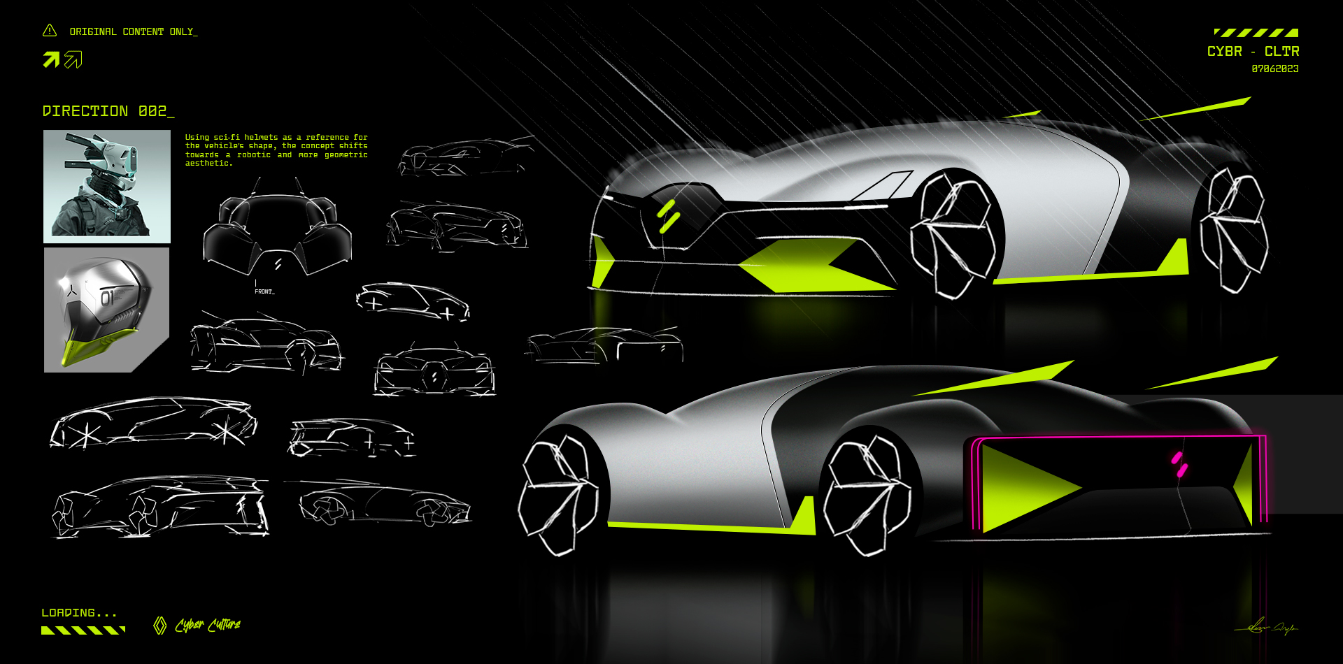 Automobile design，concept，3D model，car，vehicle，robot，