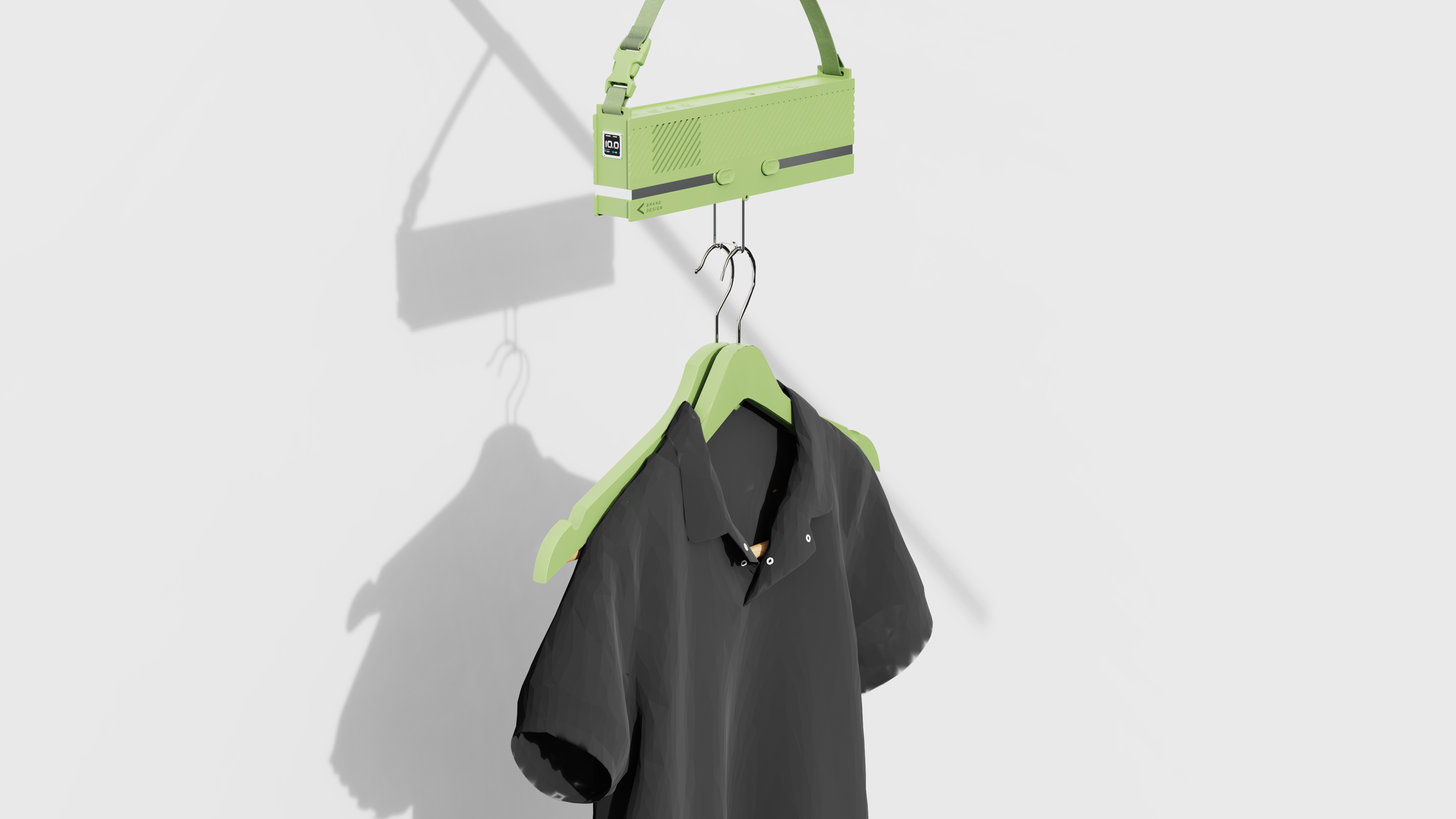 Smart clothes hanger，coat hanger，product design，Smart furniture，industrial design，Chaopin，articles for daily use，