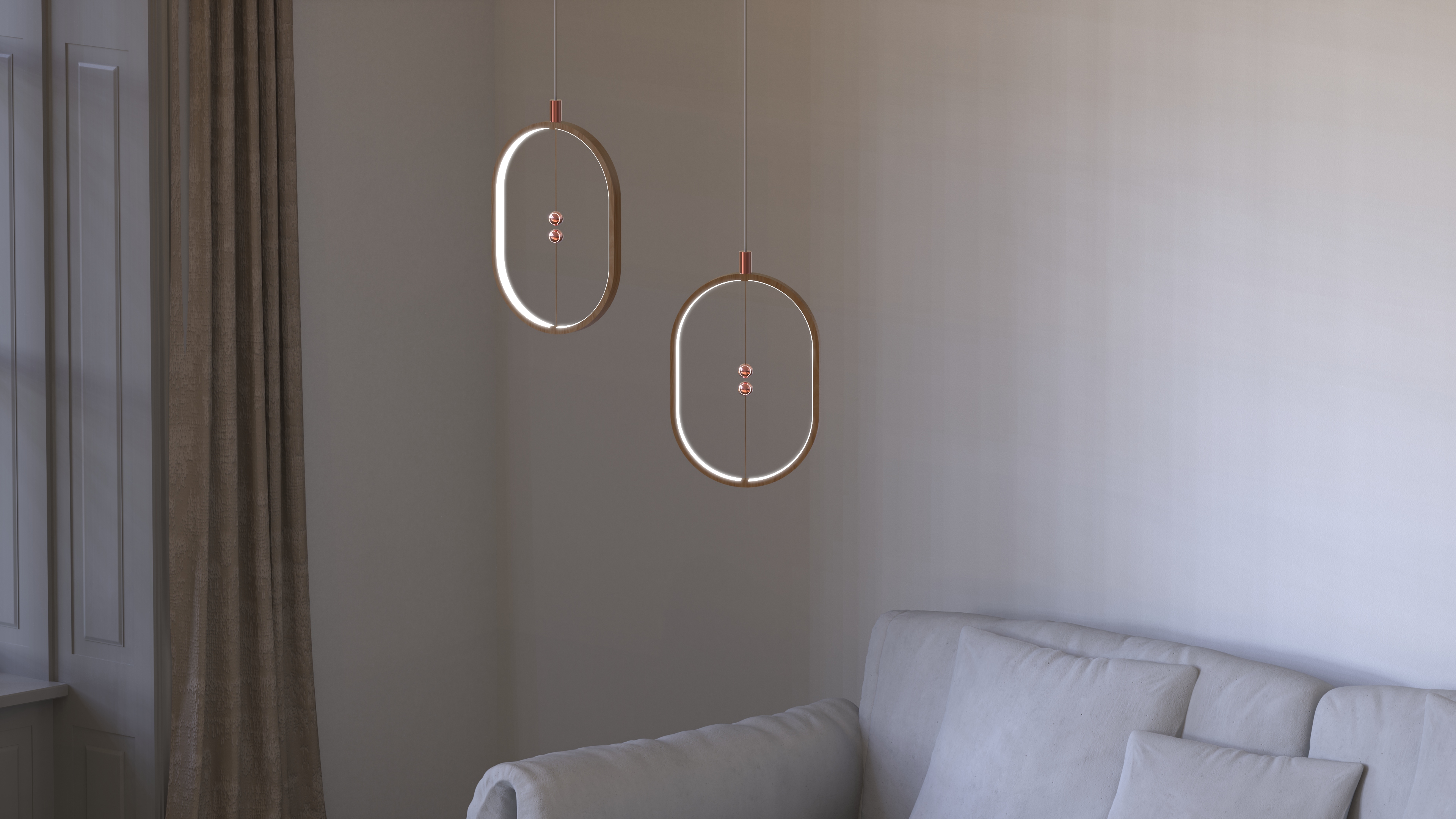 a chandelier，lamps and lanterns，Balance lamp，