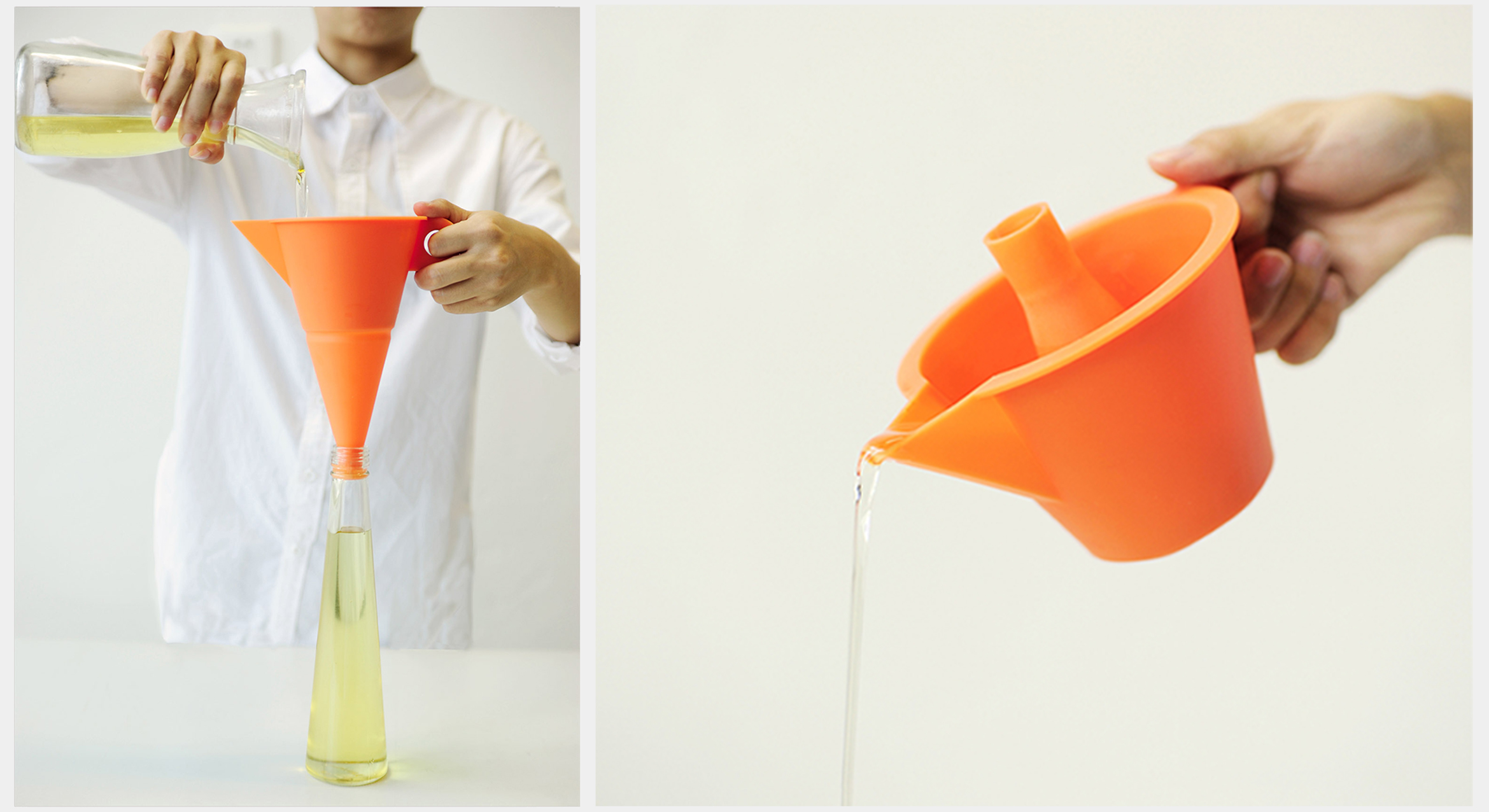 Funnel oil jug，two-in-one，funnel，Oil pot，