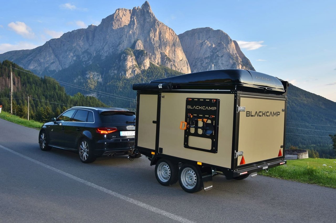 Camping Trailer，industrial design，trailer，vehicle，vehicle，