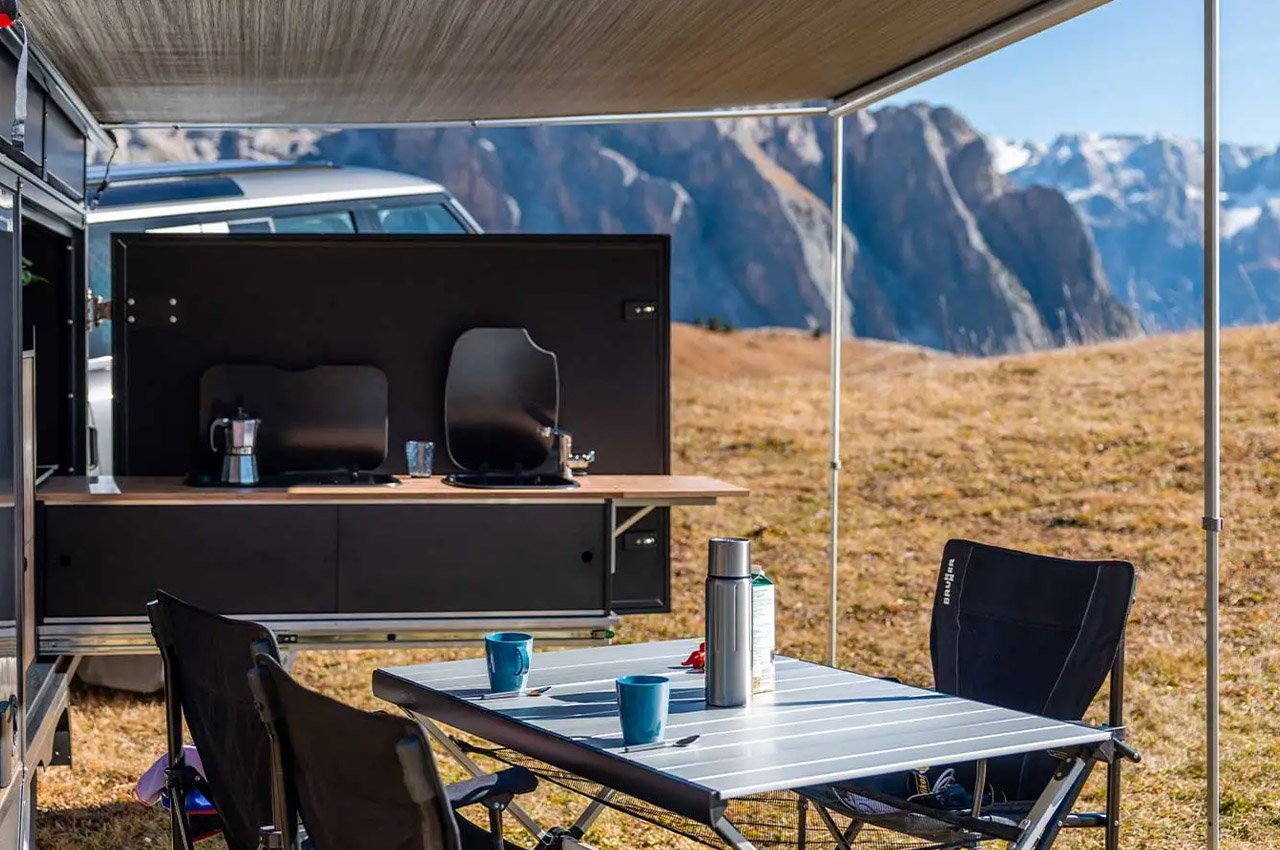 Camping Trailer，industrial design，trailer，vehicle，vehicle，