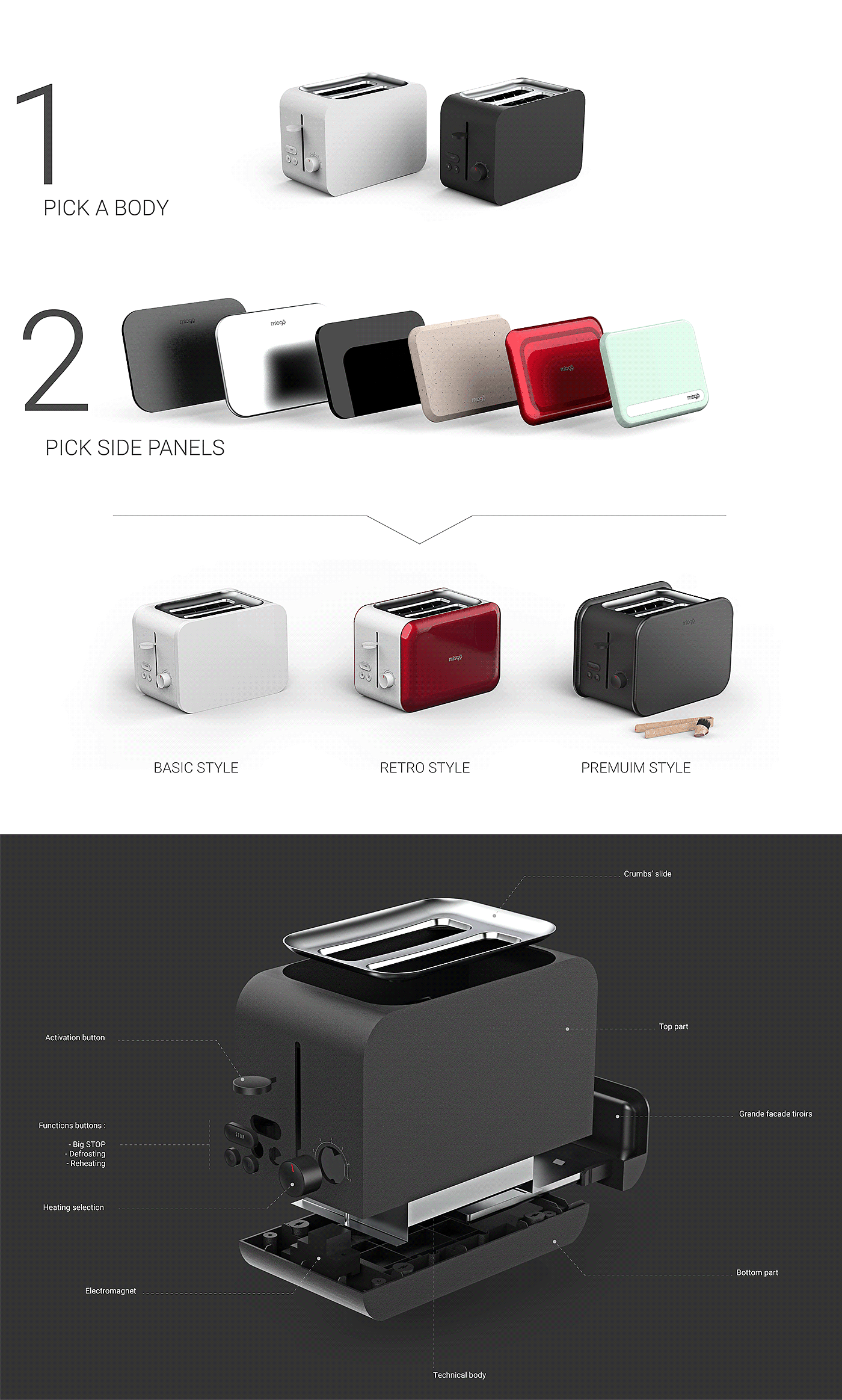 MIOGO，toaster，switch，