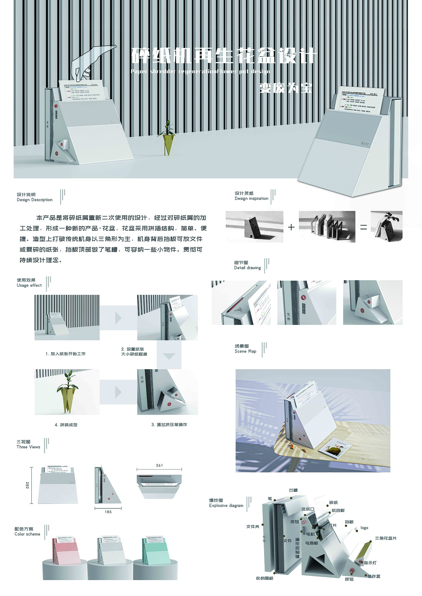 Redesign，Sustainable design，environment protection，to work in an office，
