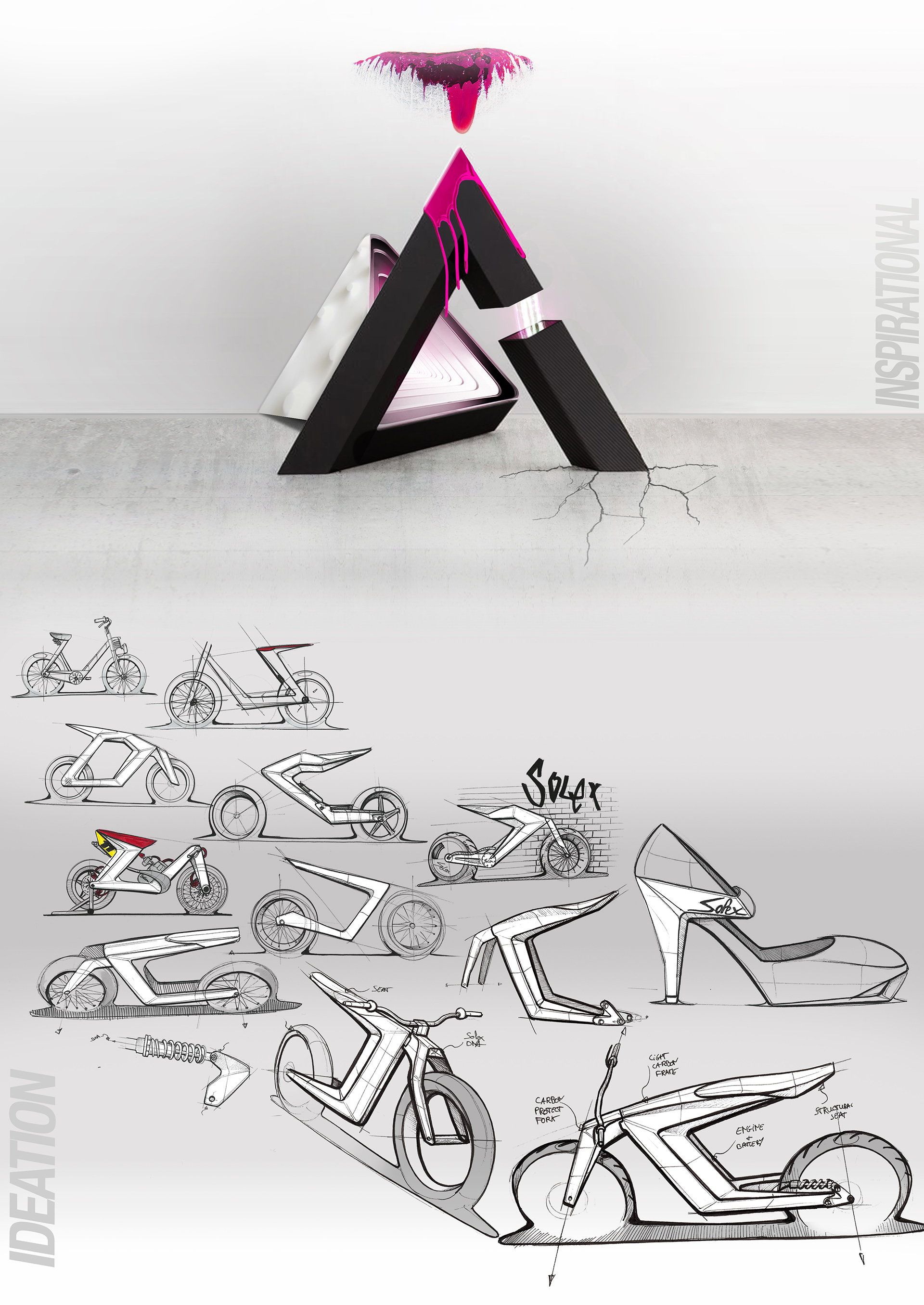 conceptual design，Bicycle design，SOLEX，