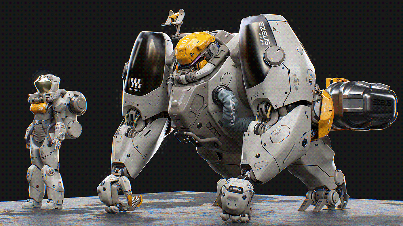 Digital art，robot，The 3D Concept，Apes，