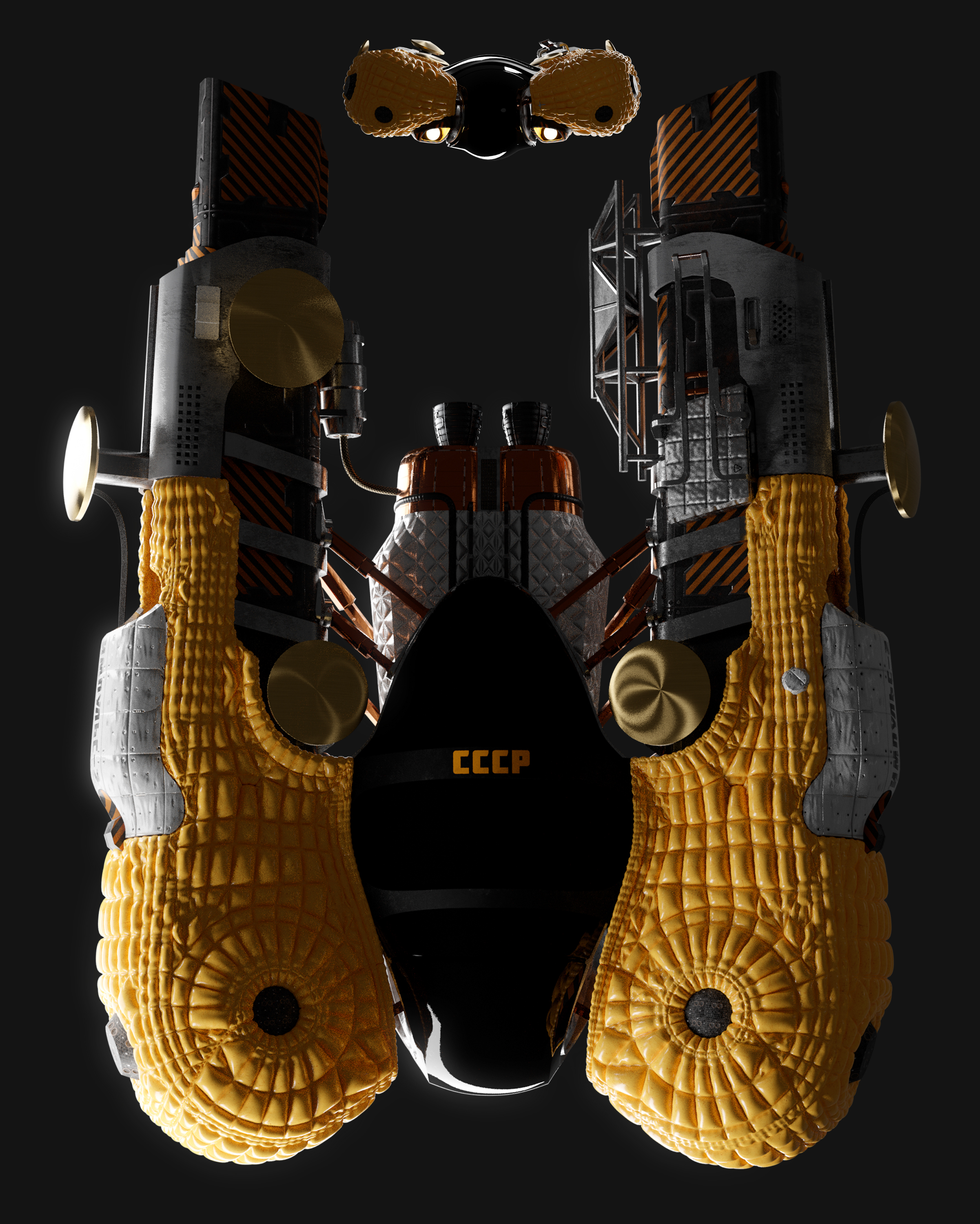 airship，The Impulse.，Replacing the Soviet Union，3D rendering，