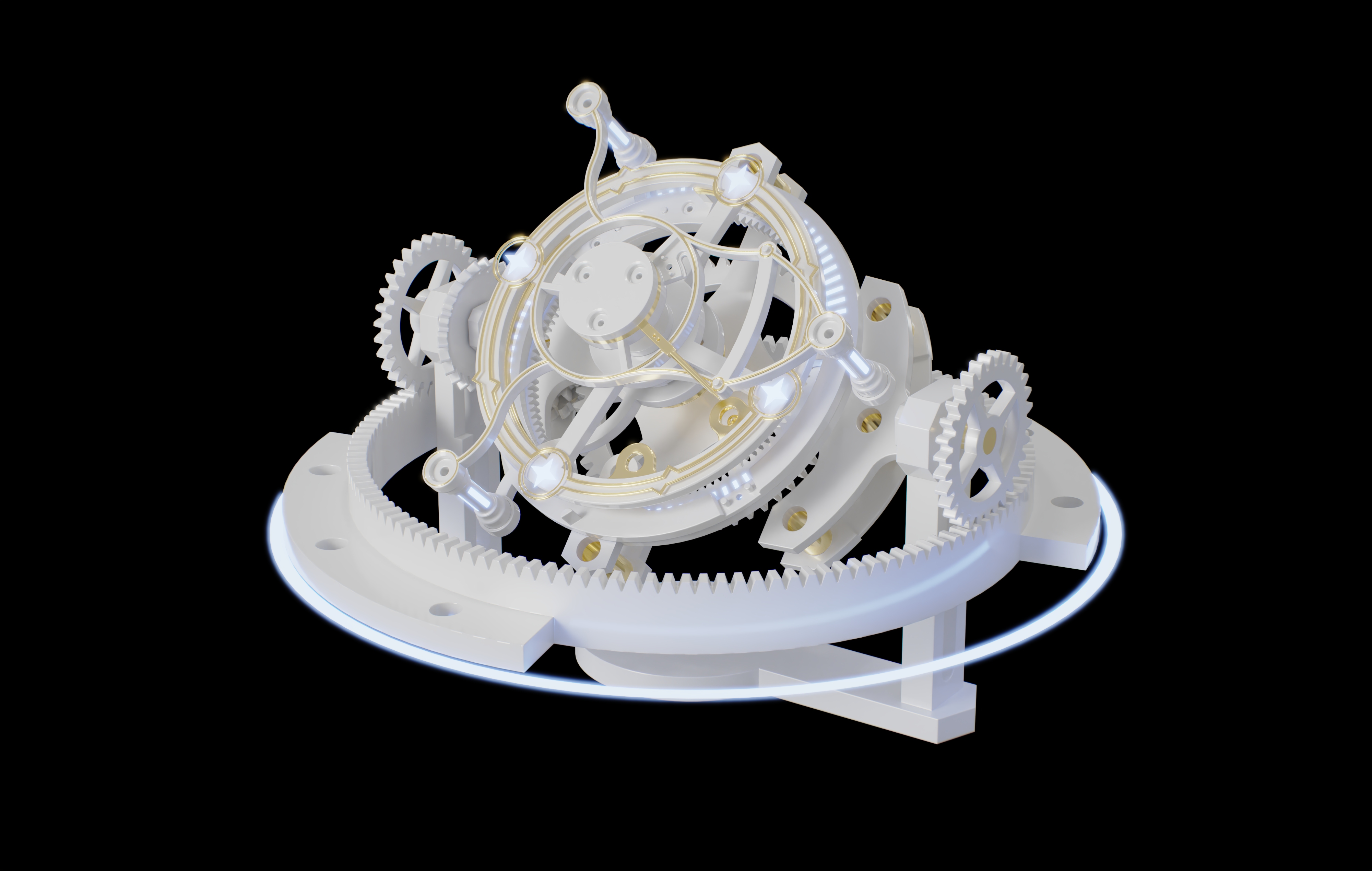 mechanism motion simulation，I Believe，keyshot，Gear set，mechanism motion simulation，