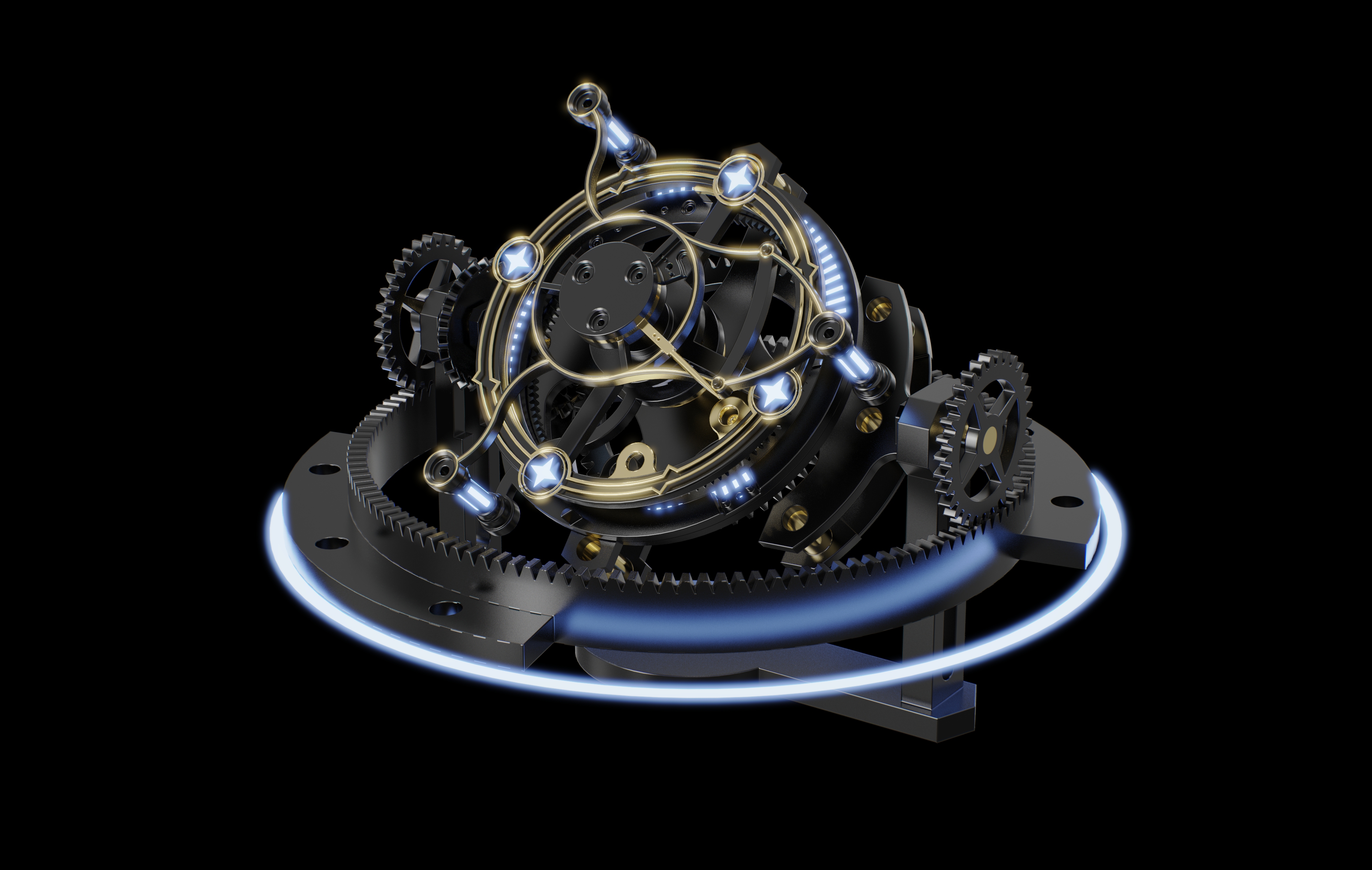 mechanism motion simulation，I Believe，keyshot，Gear set，mechanism motion simulation，