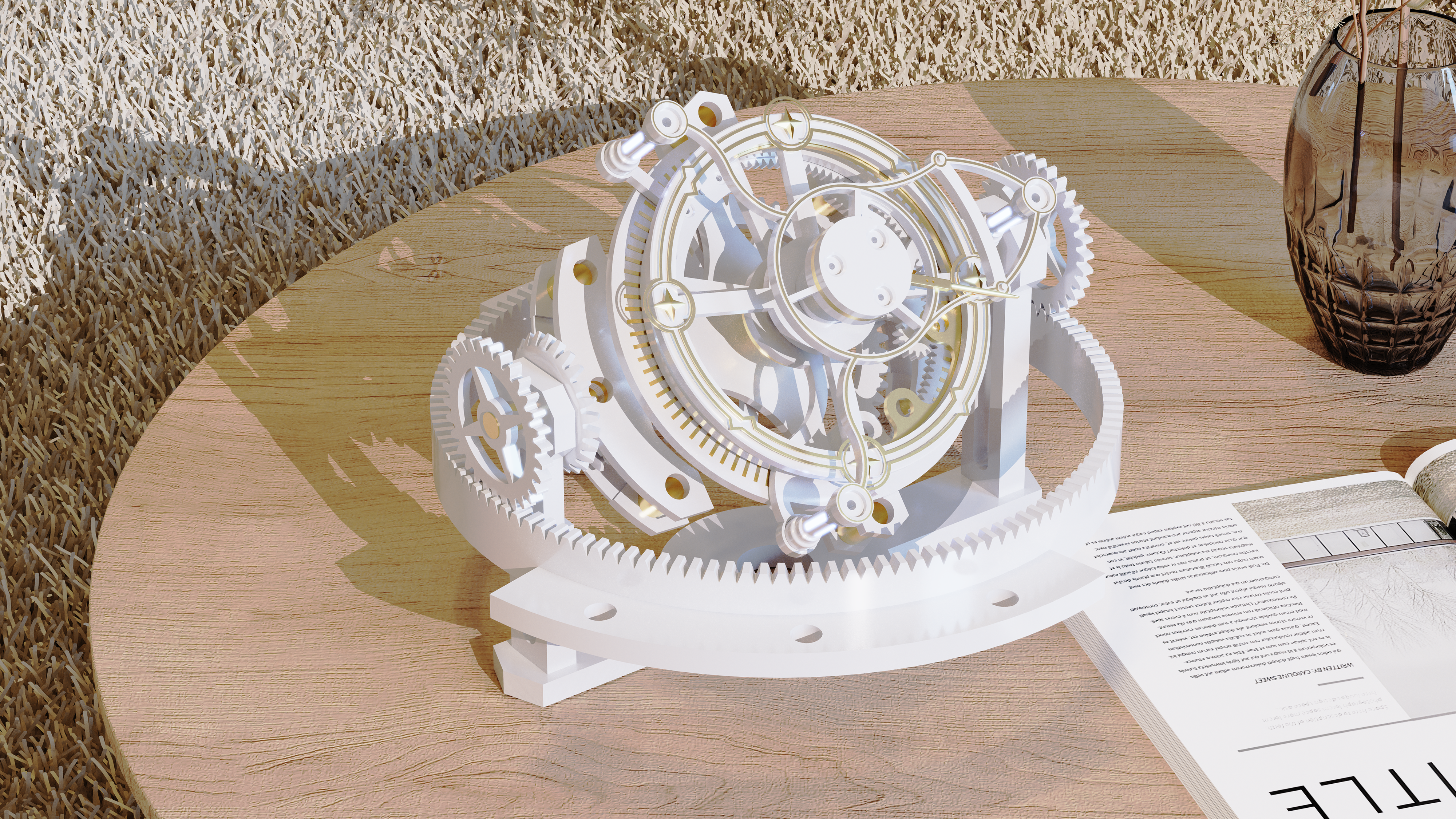 mechanism motion simulation，I Believe，keyshot，Gear set，mechanism motion simulation，