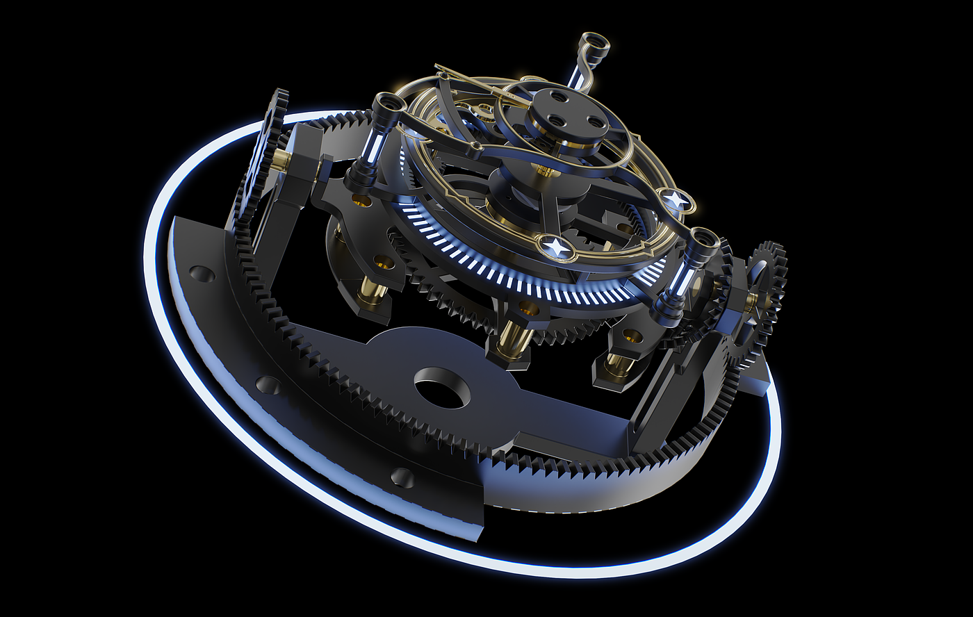 mechanism motion simulation，I Believe，keyshot，Gear set，mechanism motion simulation，