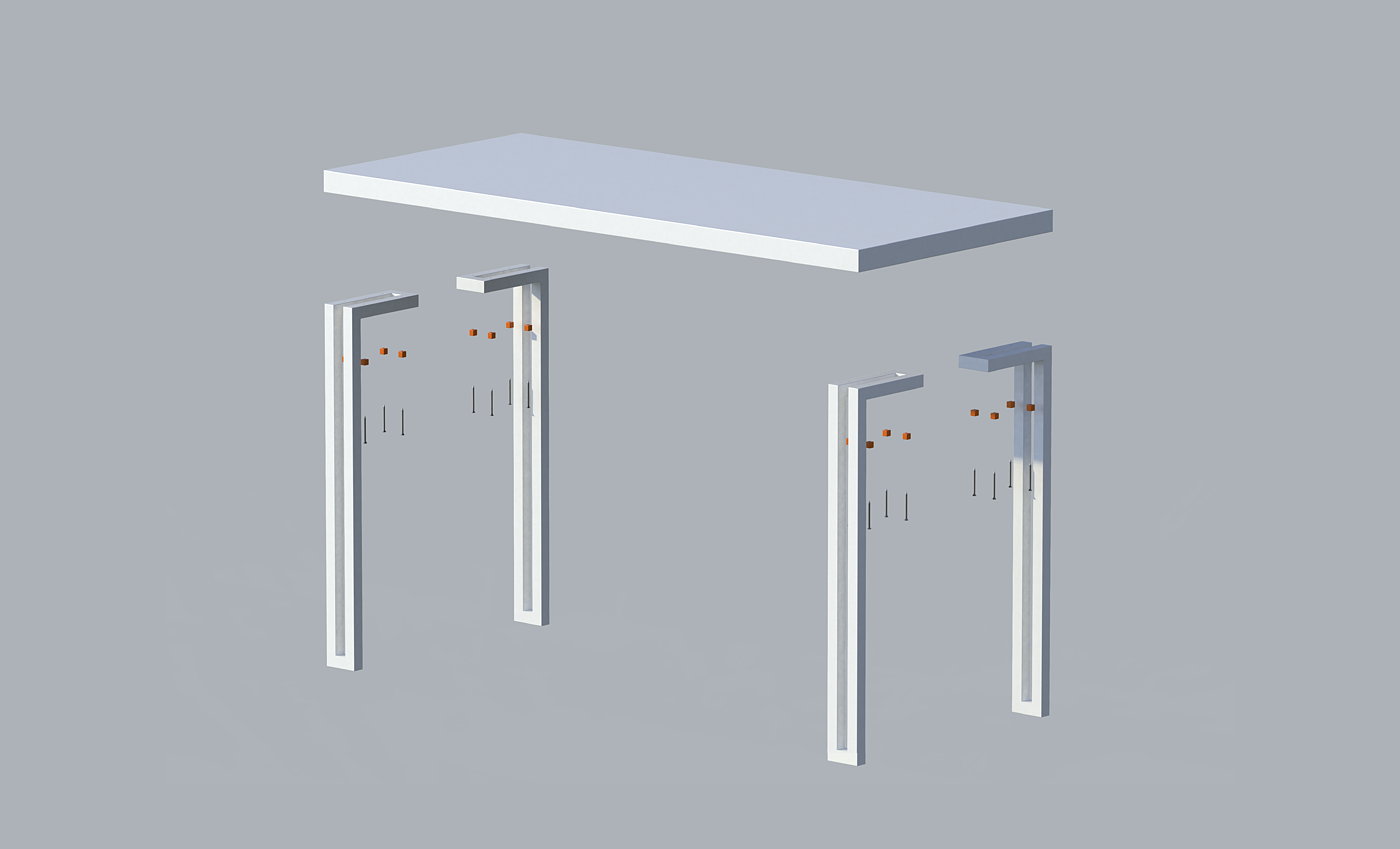 workbench，Table，Parallel，furniture，to work in an office，product design，