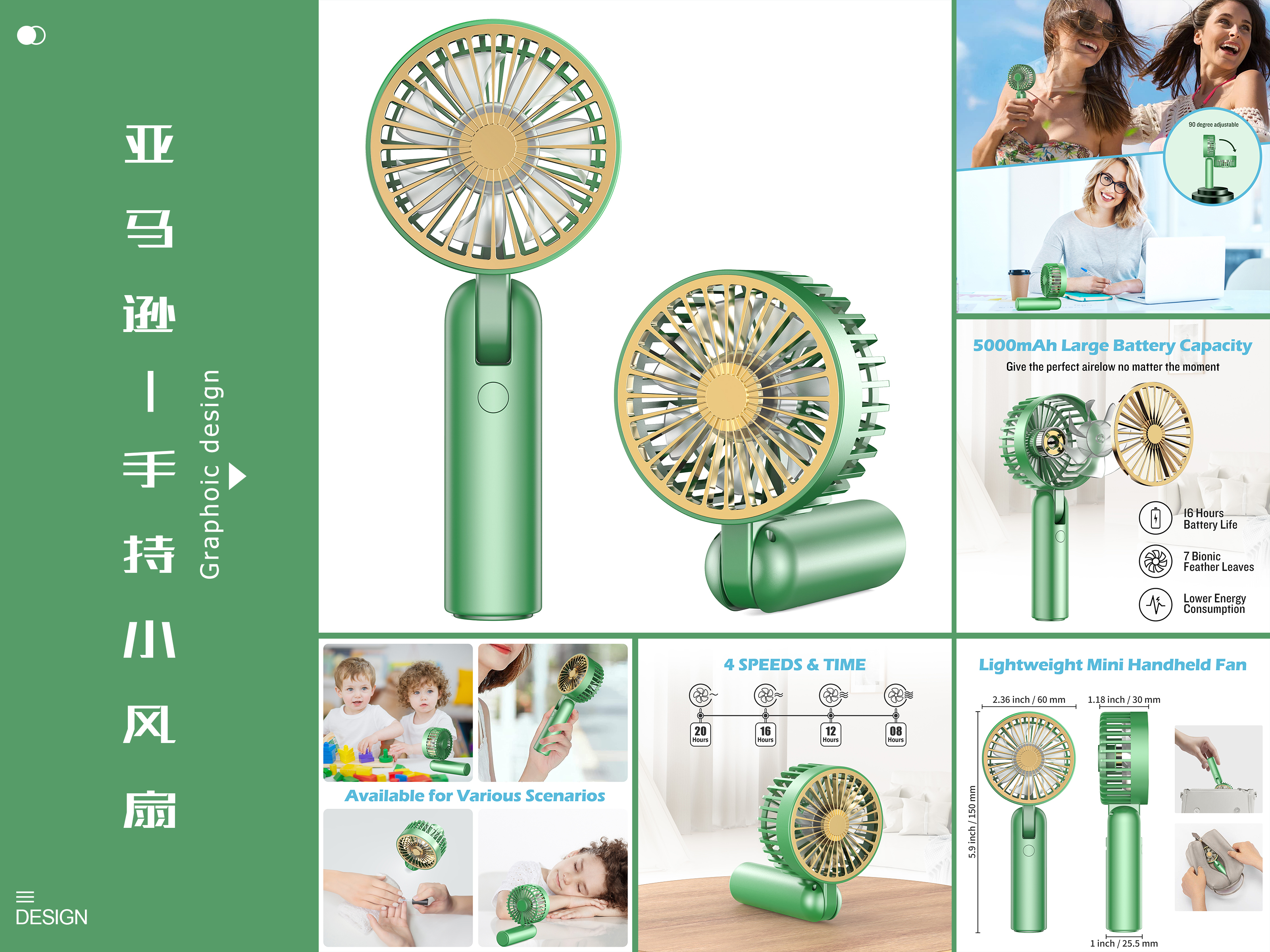 Fan，keyshot，photoshop，Amazon main image，