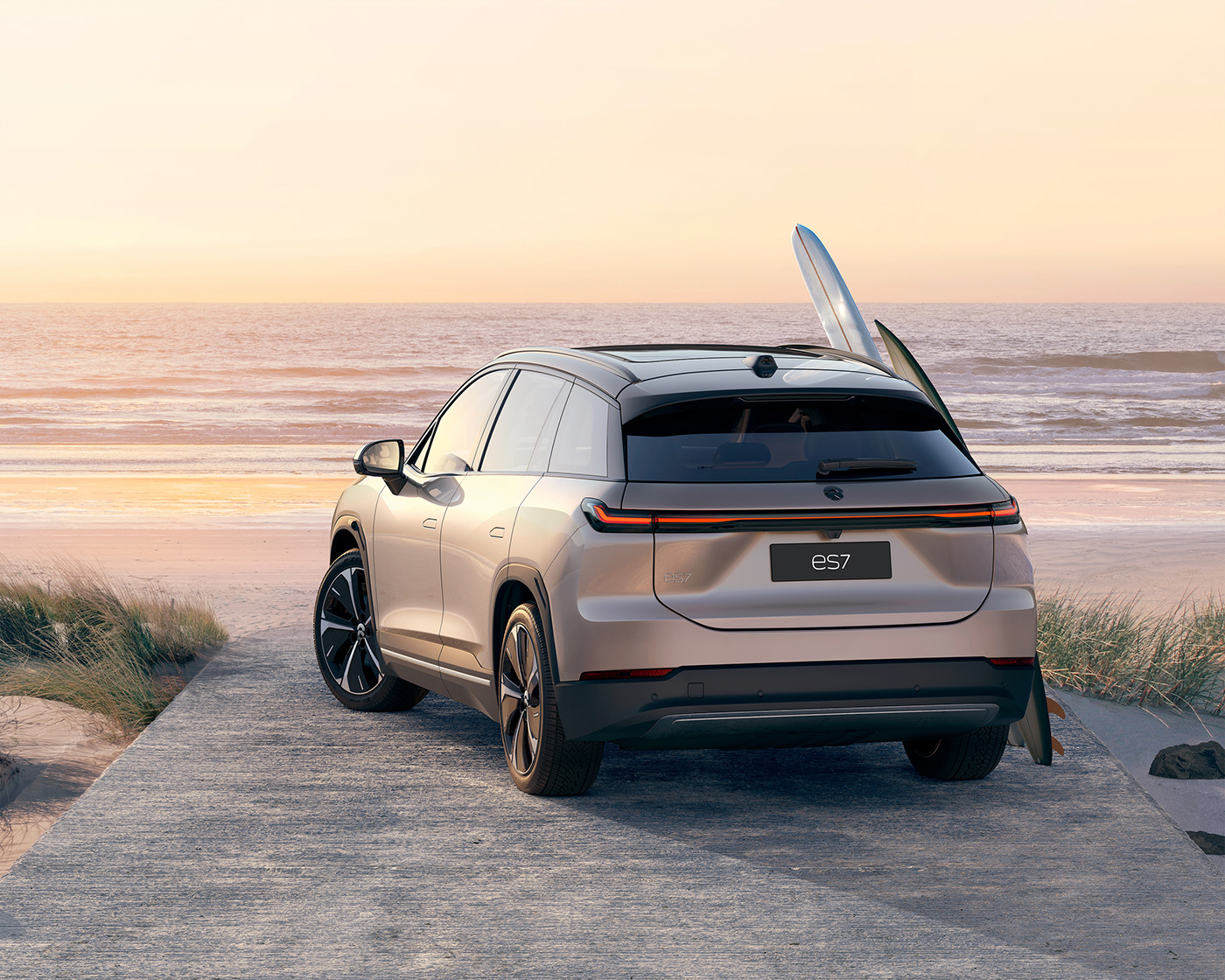 NIO ES7，electric vehicle，3d，industrial design，