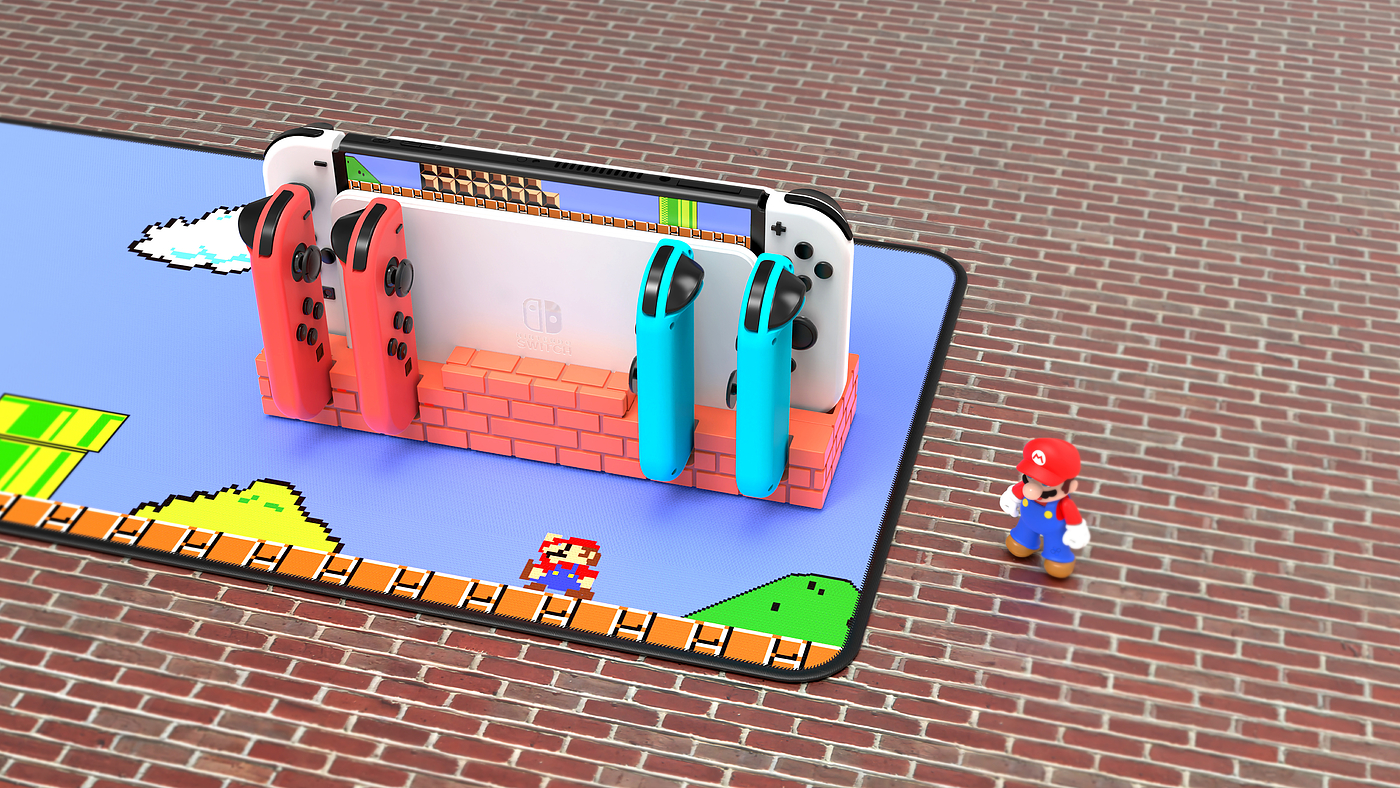 switch，Nintendo，Game handle，Charger，IP，product design，ID design，Appearance design，