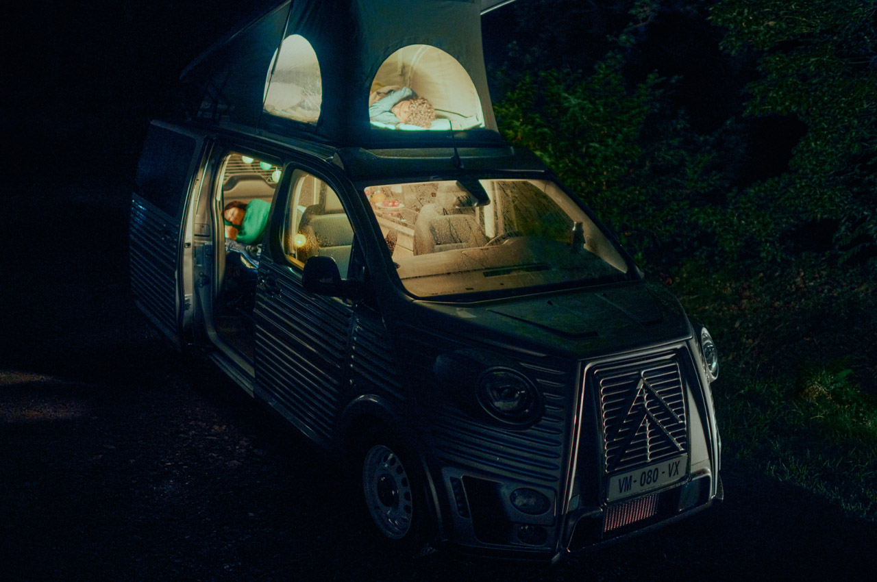 Campervan，Citroen，industrial design，Pop-up roof，