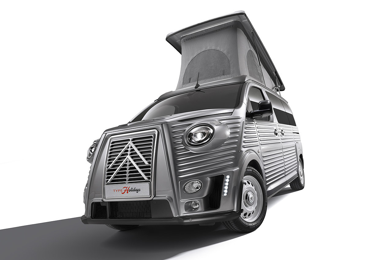Campervan，Citroen，industrial design，Pop-up roof，