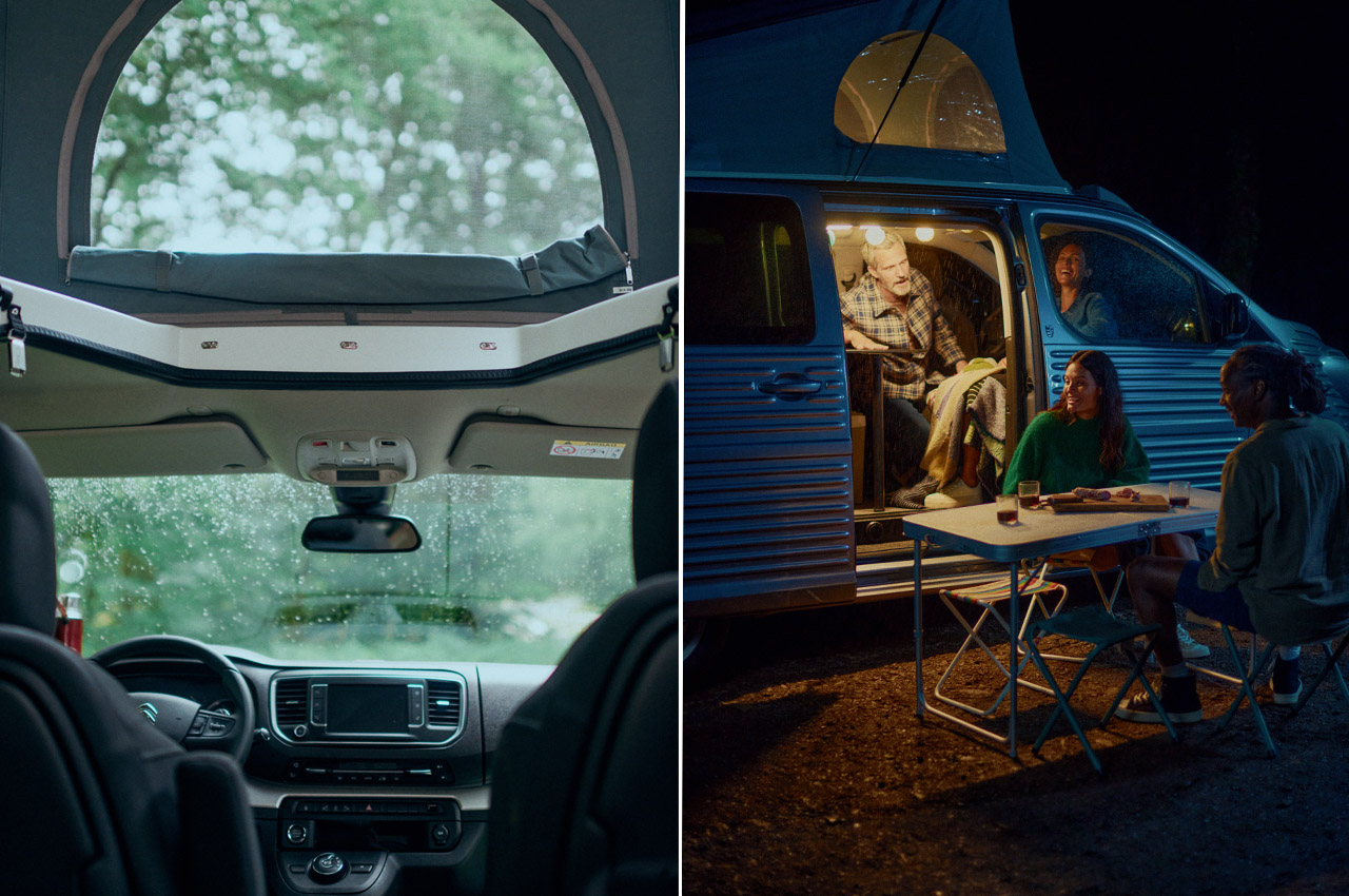 Campervan，Citroen，industrial design，Pop-up roof，
