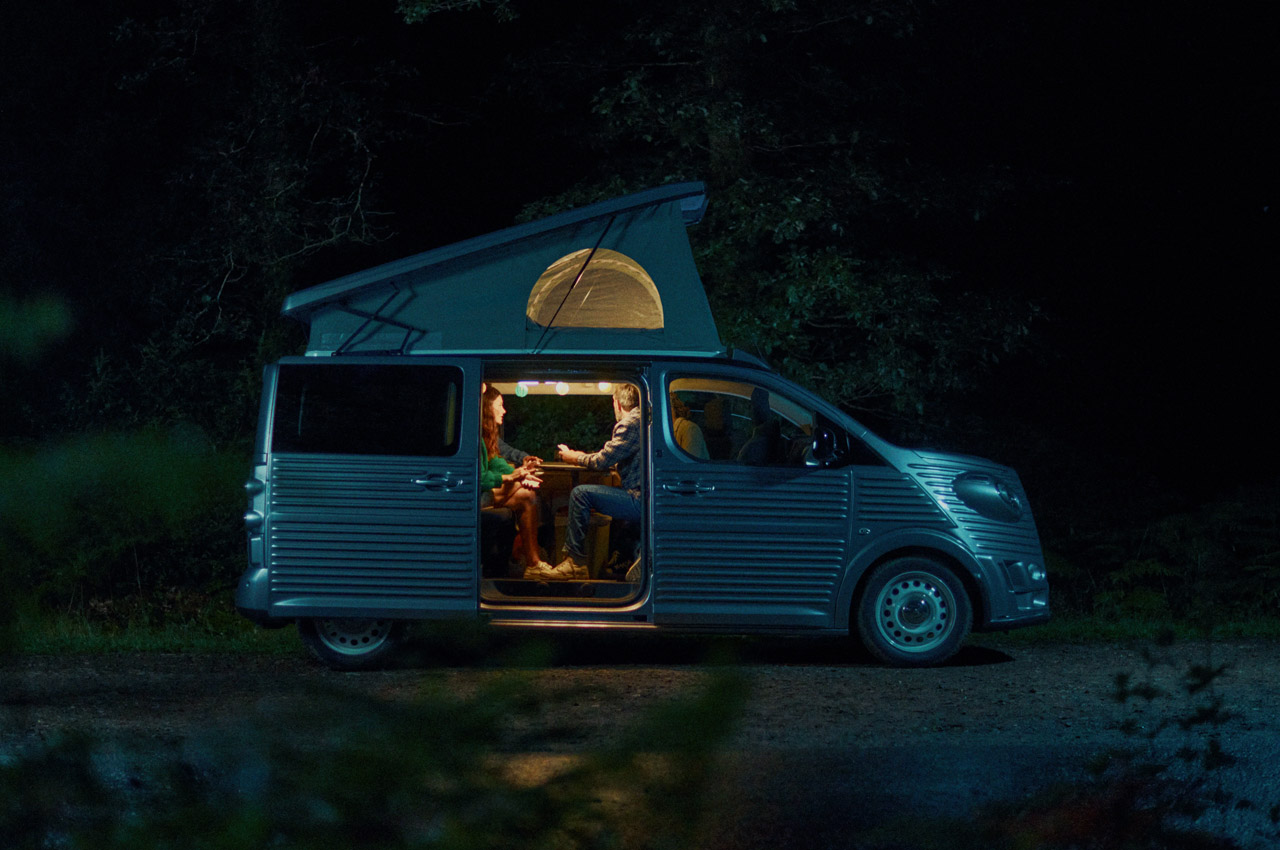 Campervan，Citroen，industrial design，Pop-up roof，