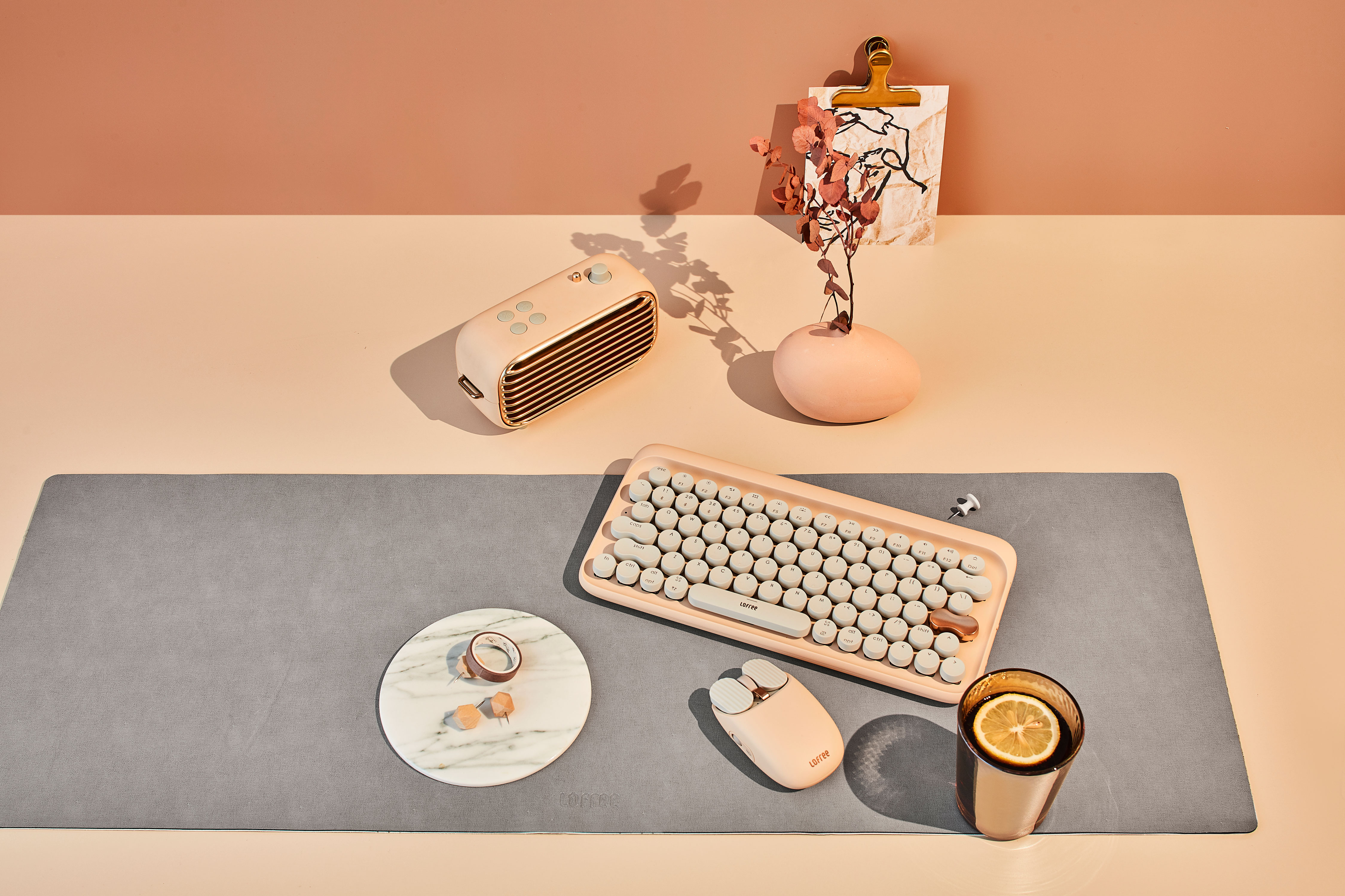 product design，Office products，Lofree Lofi，LOFI，Dot Keyboard，Mechanical keyboard，Atmosphere sense，Bloom，