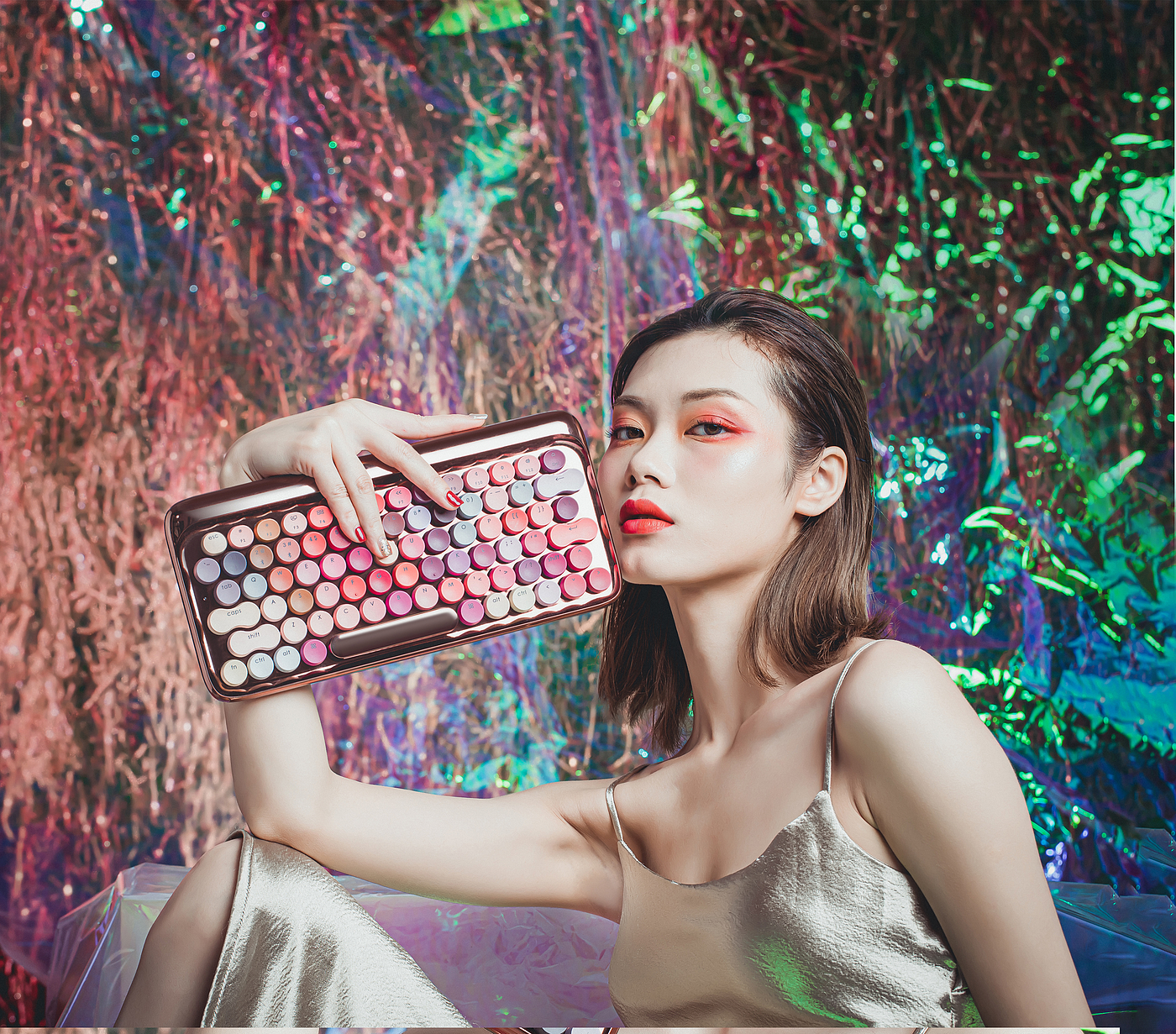 product design，Office products，Lofree Lofi，LOFI，Dot Keyboard，Mechanical keyboard，Atmosphere sense，Bloom，