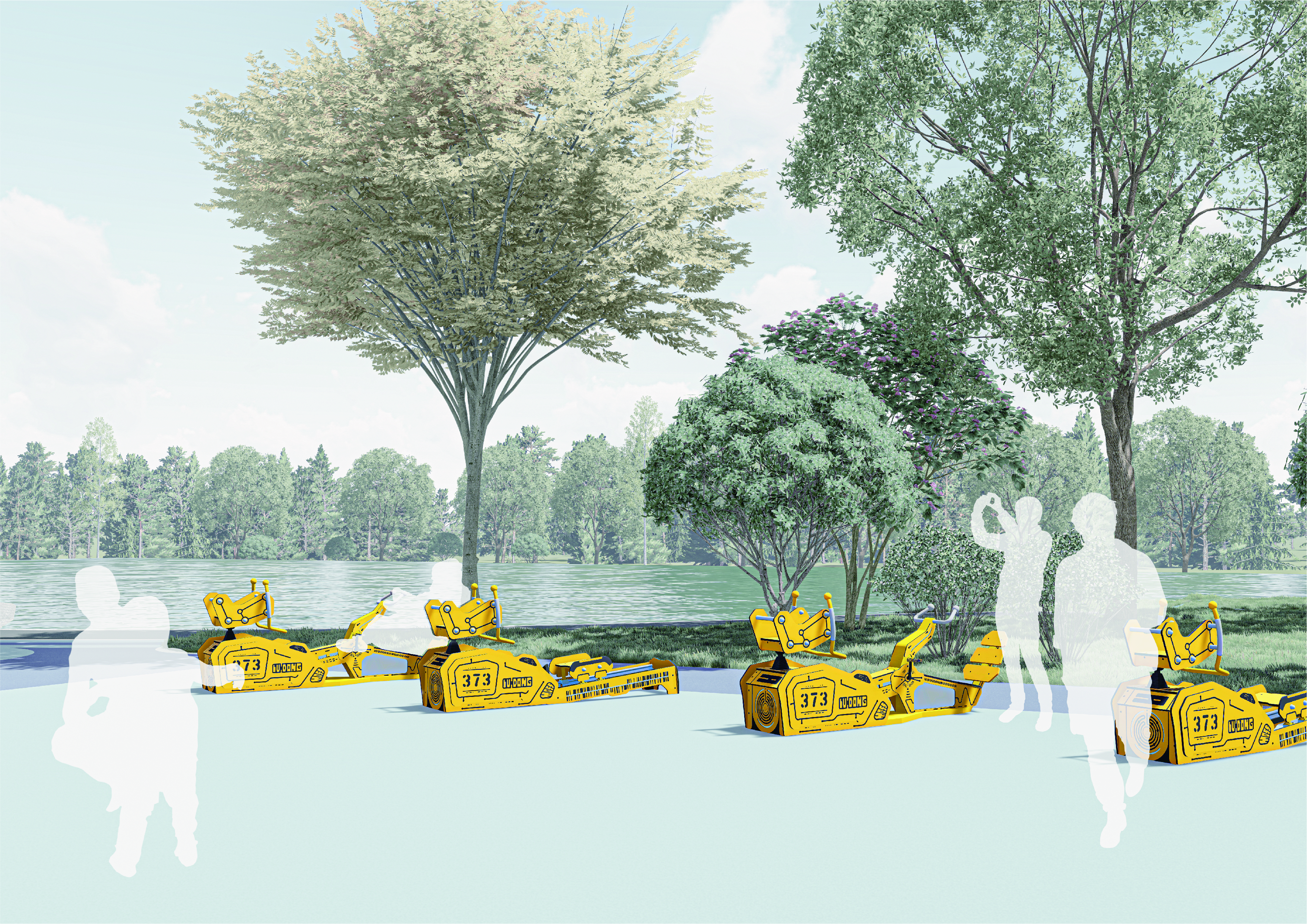 parent-child interaction ，Unpowered amusement equipment，