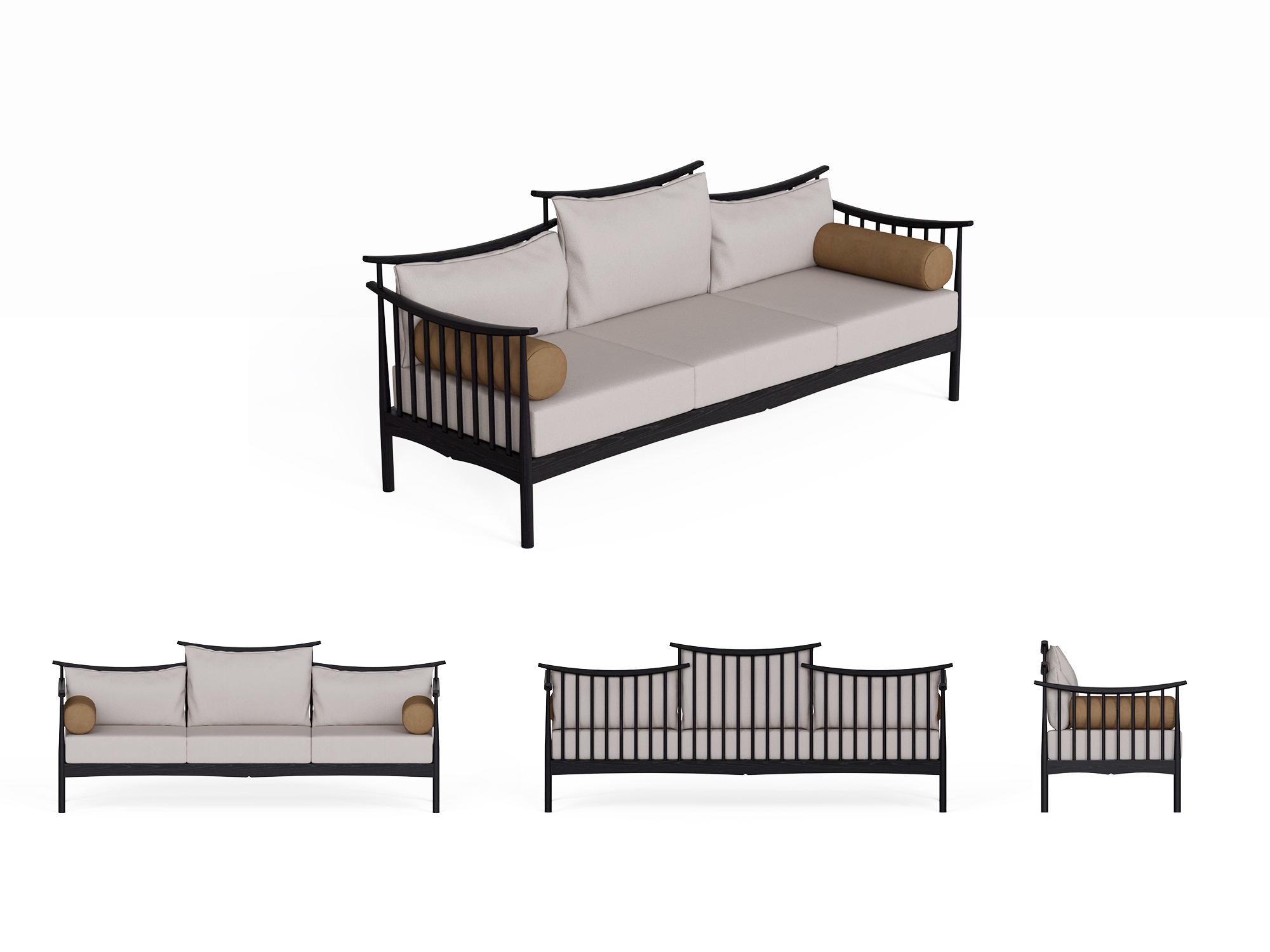 Solid wood furniture，New Chinese style，sofa，modern，Oriental Aesthetics，Buddhist mood，tradition，