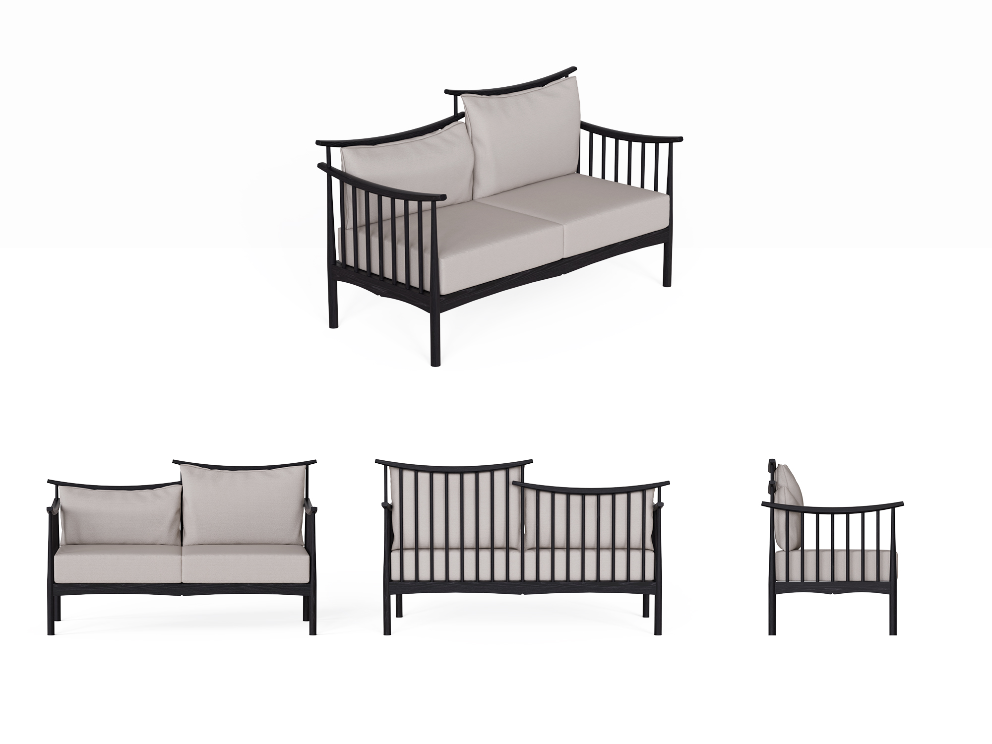 Solid wood furniture，New Chinese style，sofa，modern，Oriental Aesthetics，Buddhist mood，tradition，