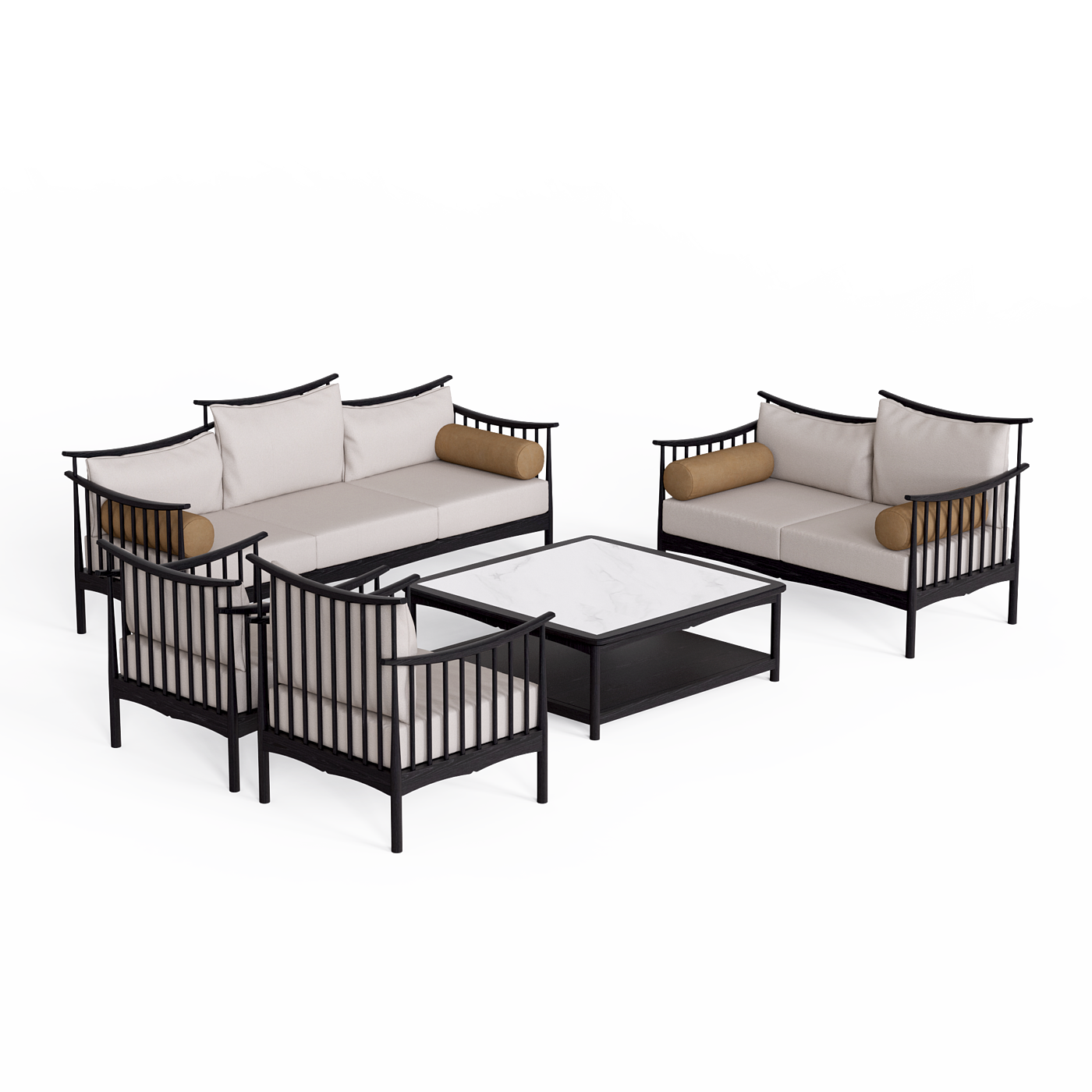 Solid wood furniture，New Chinese style，sofa，modern，Oriental Aesthetics，Buddhist mood，tradition，