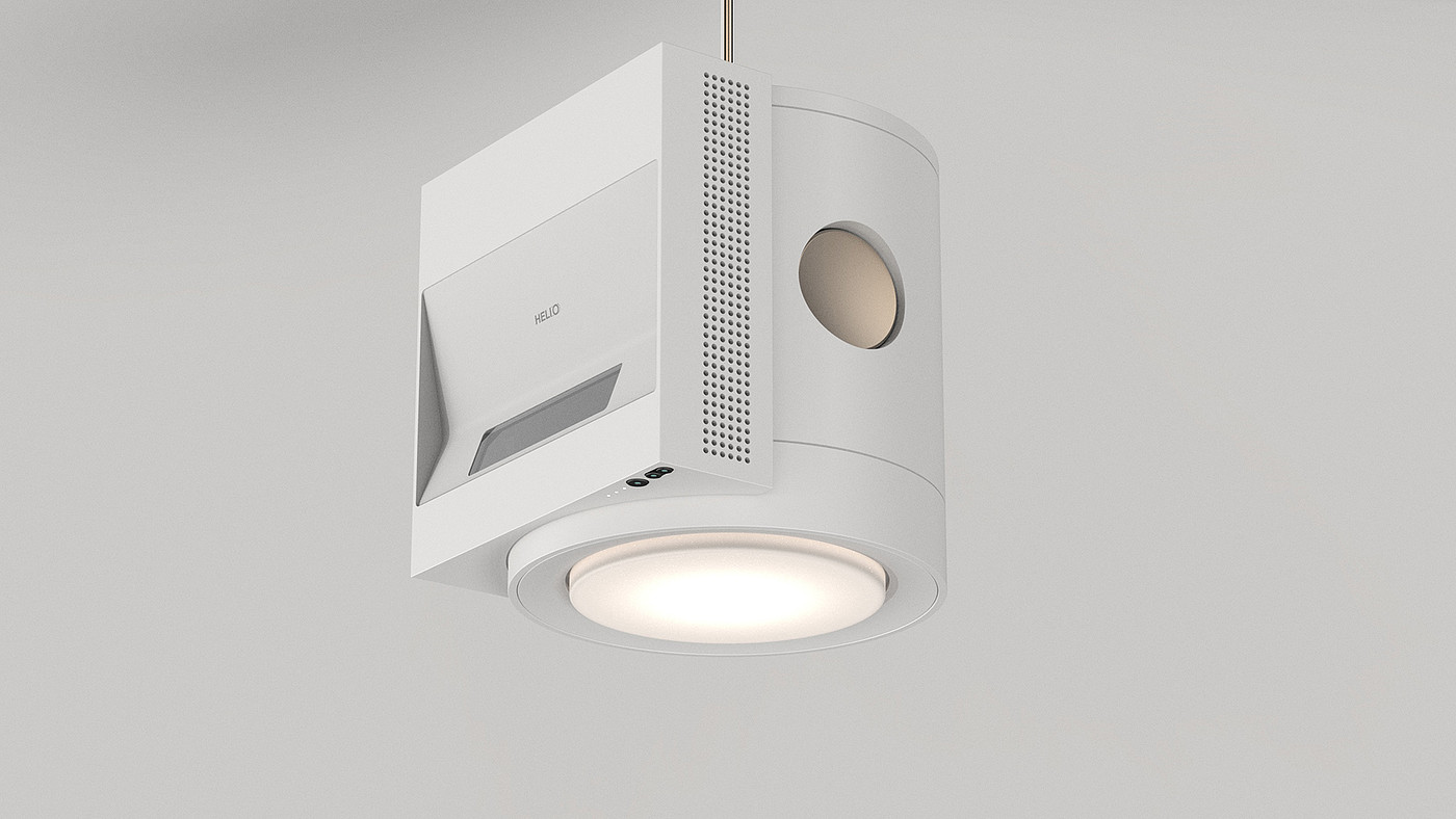 Helion，Projector，product design，white，