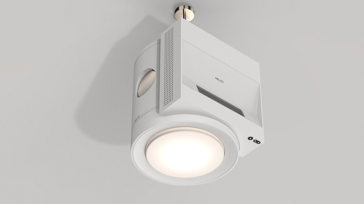 Helion，Projector，product design，white，