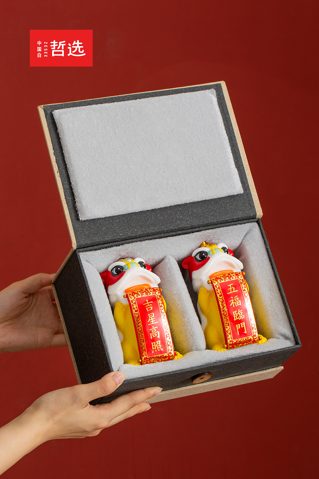 ceramics，Lion dance，Ornaments，National tide，