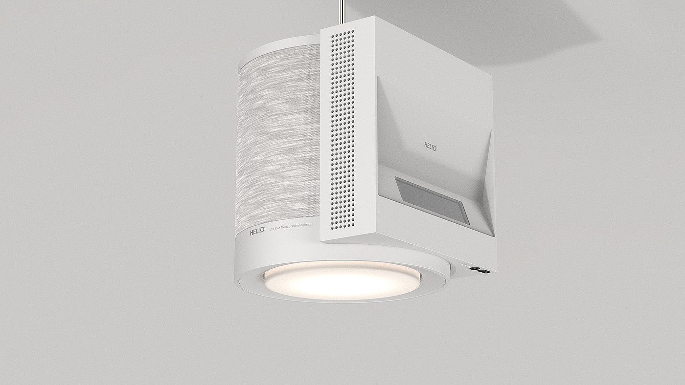 Helion，Projector，product design，white，