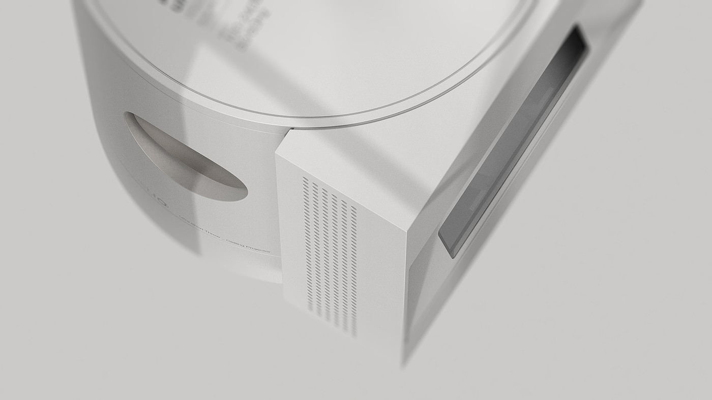 Helion，Projector，product design，white，